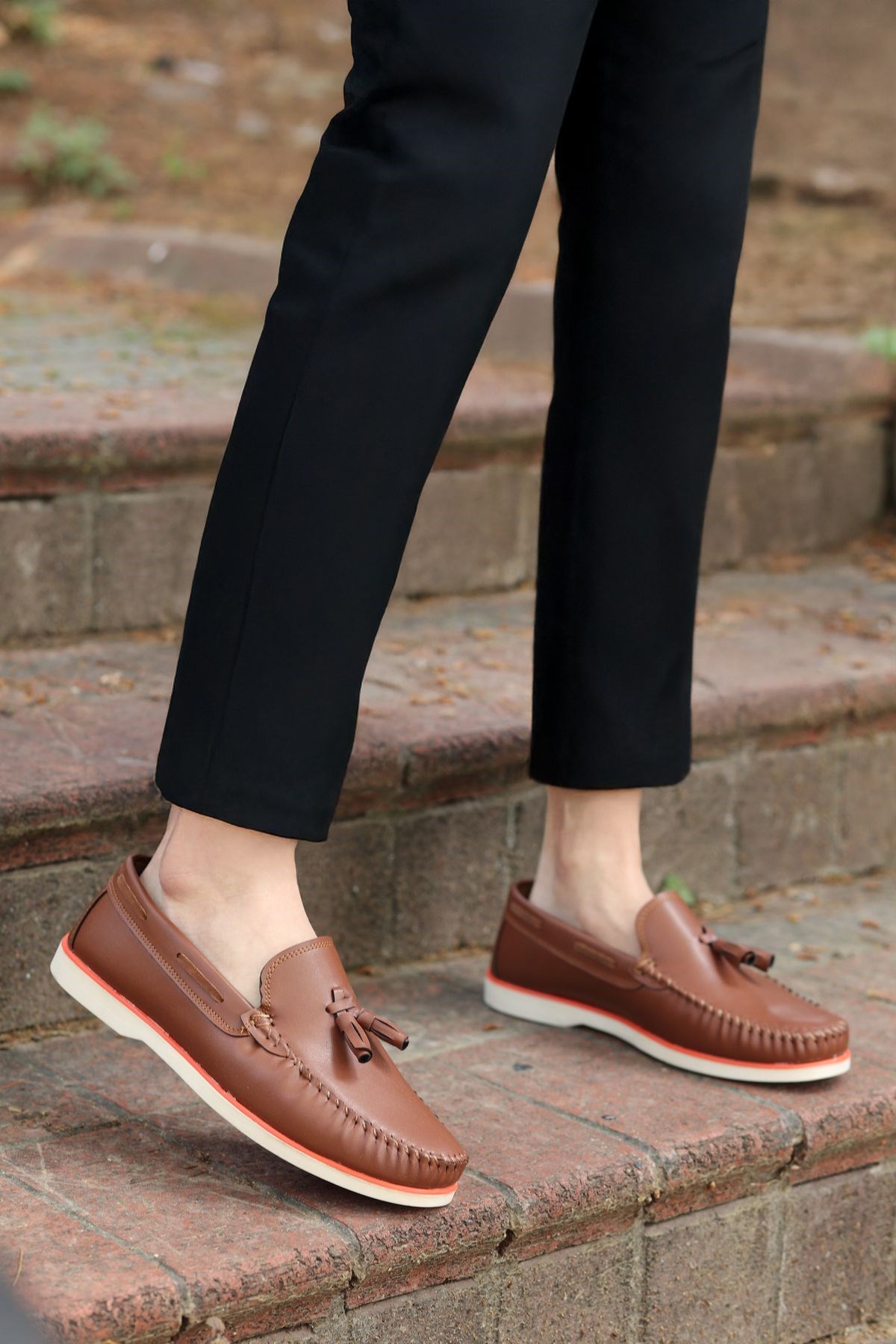 RogerTaba Cilt Garantili Erkek Günlük Klasik Casual Rahat Ortopedik Ayakkabı ROGER-9168 - Görsel 2