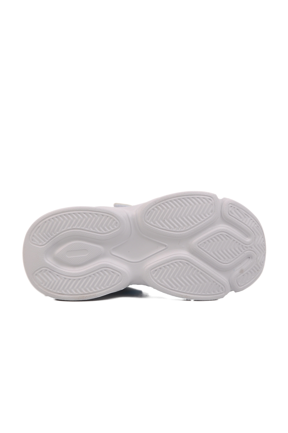 Beyaz Lacivert Cırtlı Fileli Hafif Unisex Çocuk Spor Ayakkabı 2351 P - Görsel 6