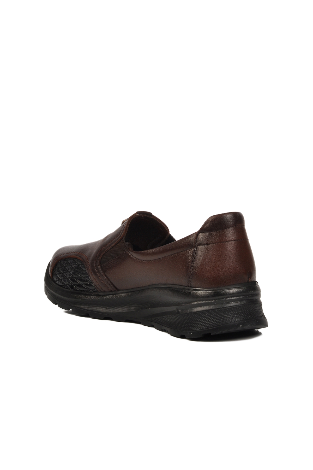 Kahve Hakiki Deri Kadın Casual Ayakkabı 0042 Z - Görsel 5