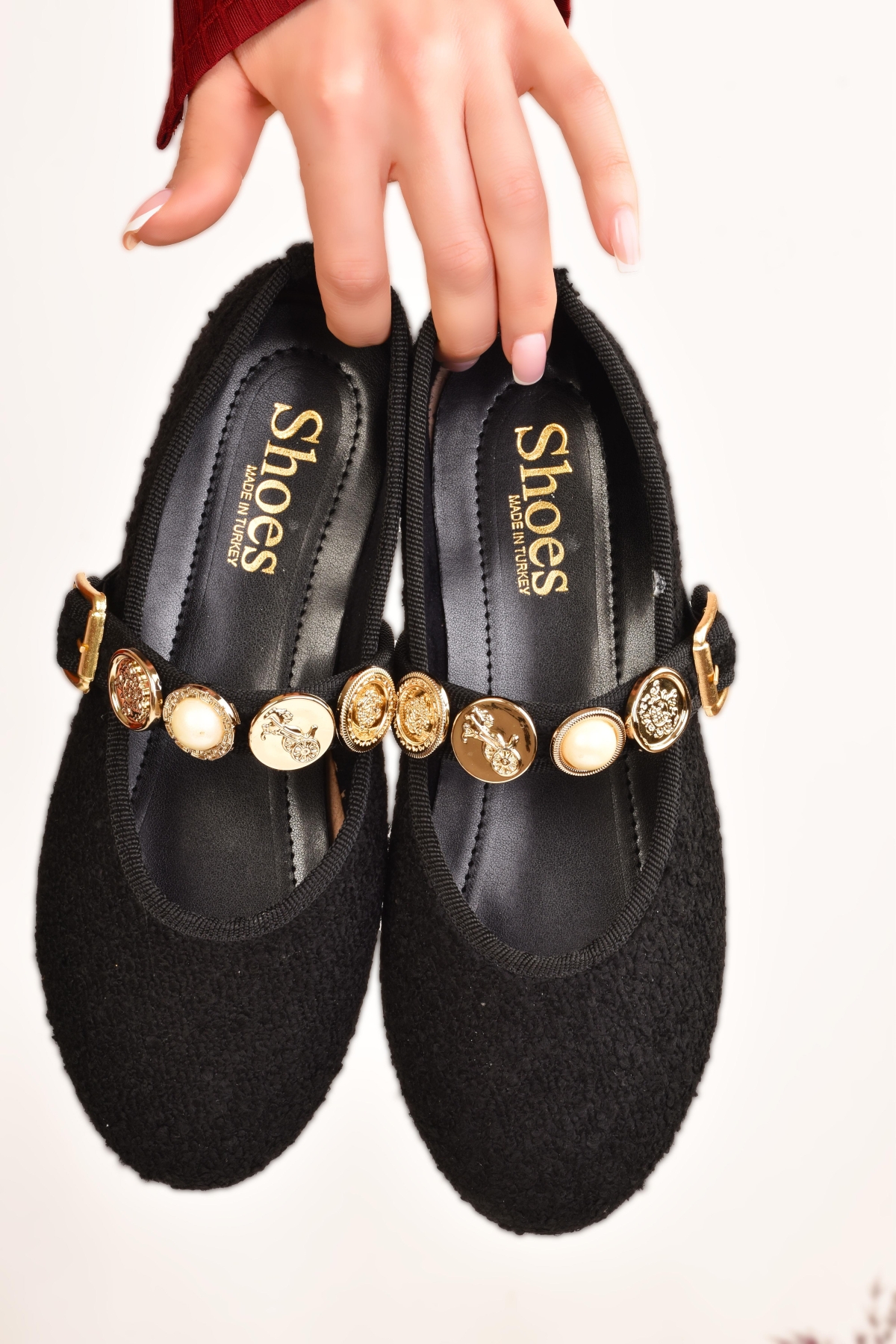 Kadın Günlük Babet Tokalı Ayarlanabilir Hafif Rahat Ayakkabı - Görsel 3