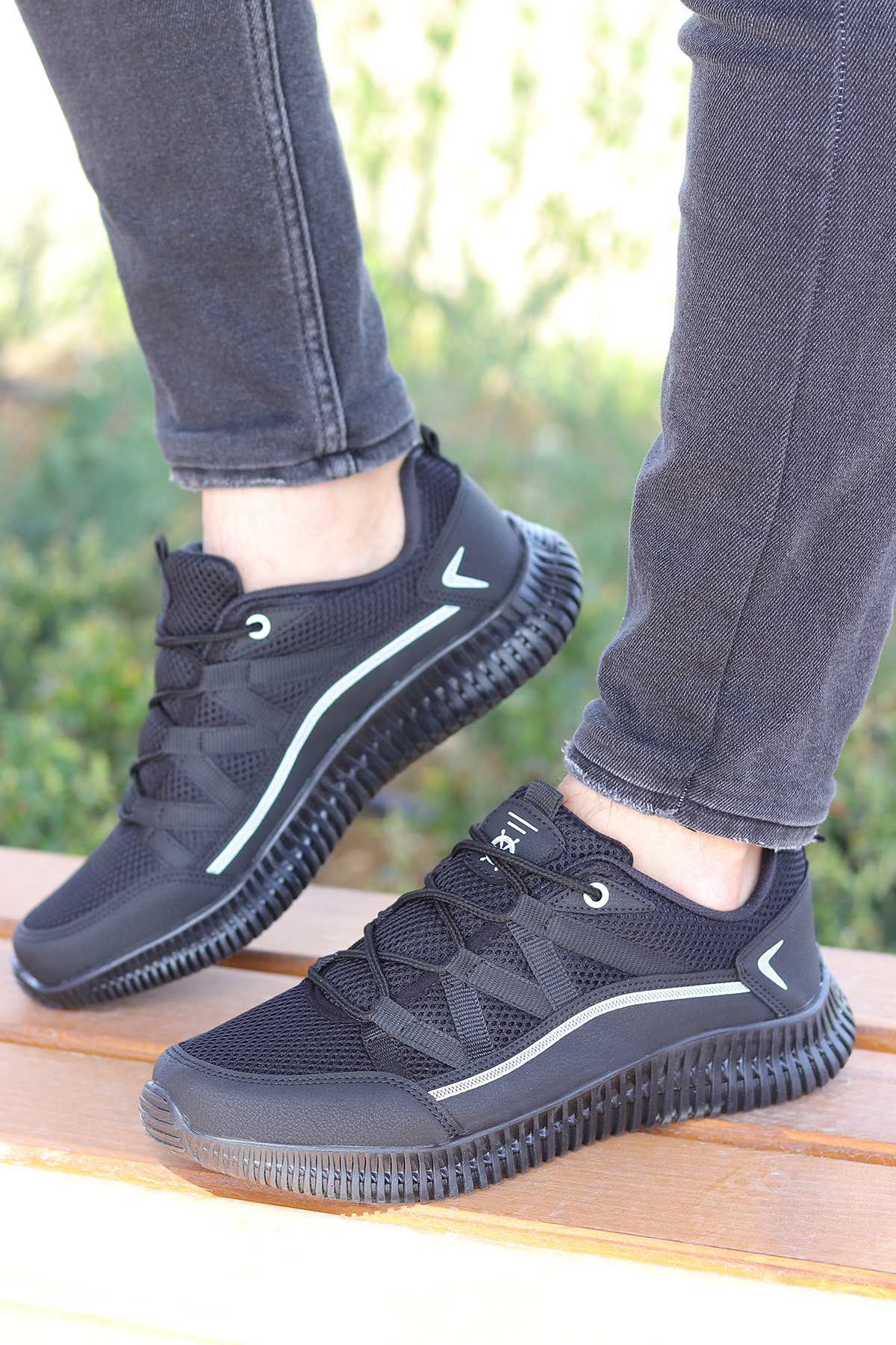 Zigzag Rahat Taban Erkek Sneaker Spor Ayakkabı - Görsel 5