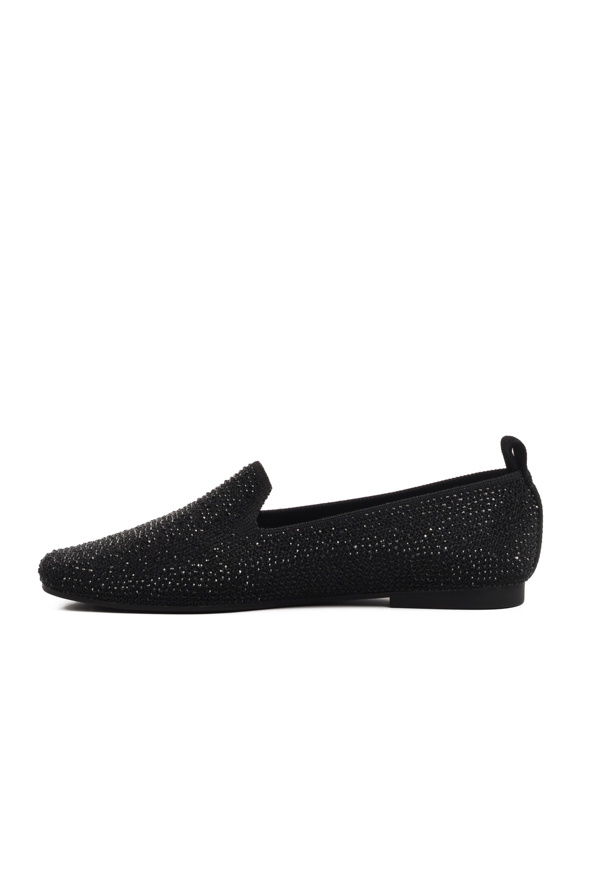 Siyah Hafif Taş İşlemeli Kadın Babet 277146 Z - Görsel 3