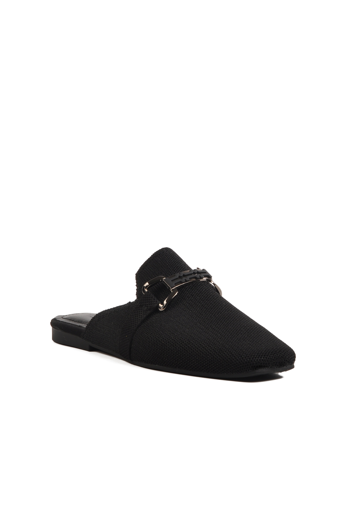 Siyah Triko Hafif İnce Taban Önü Kapalı Kadın Terlik 277132 Z - Görsel 4