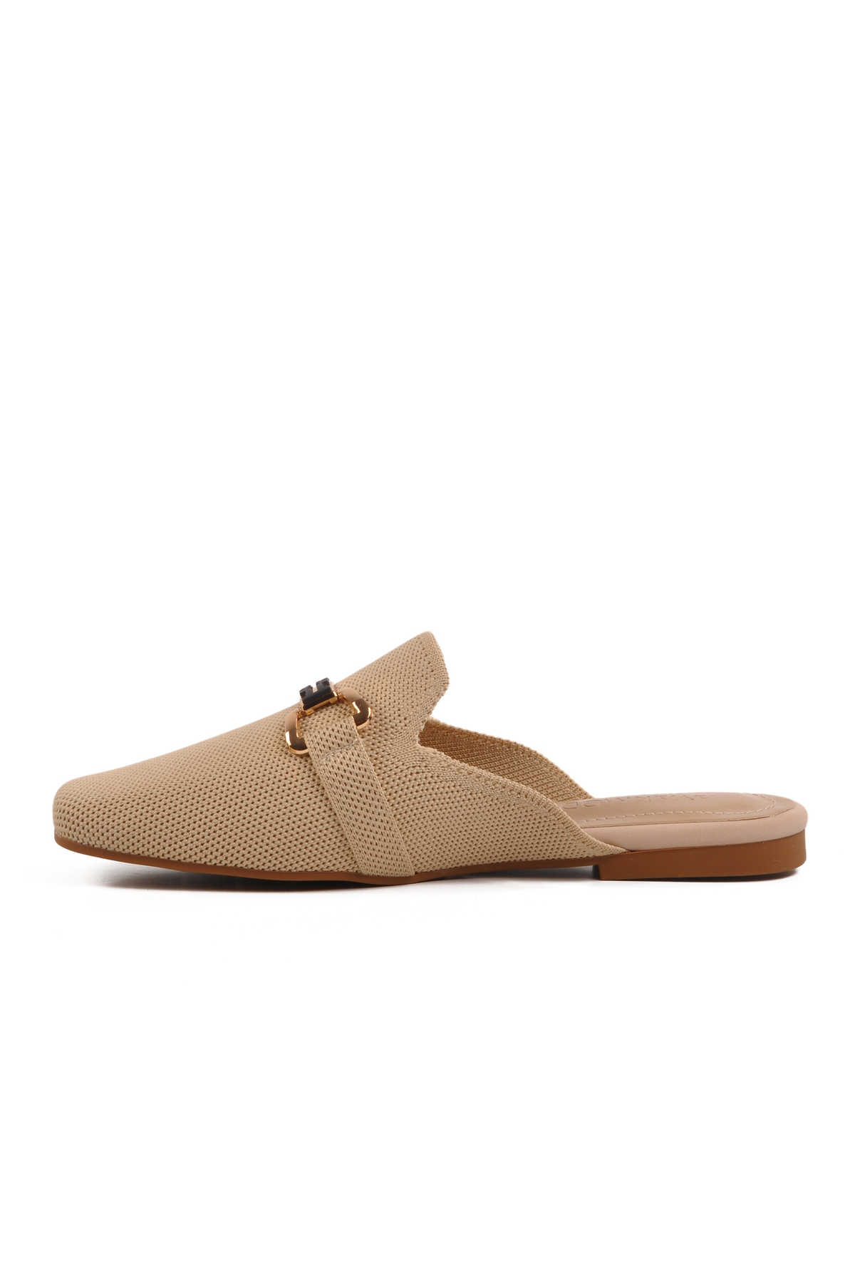 Bej Triko Hafif İnce Taban Önü Kapalı Kadın Terlik 277132 Z - Görsel 3