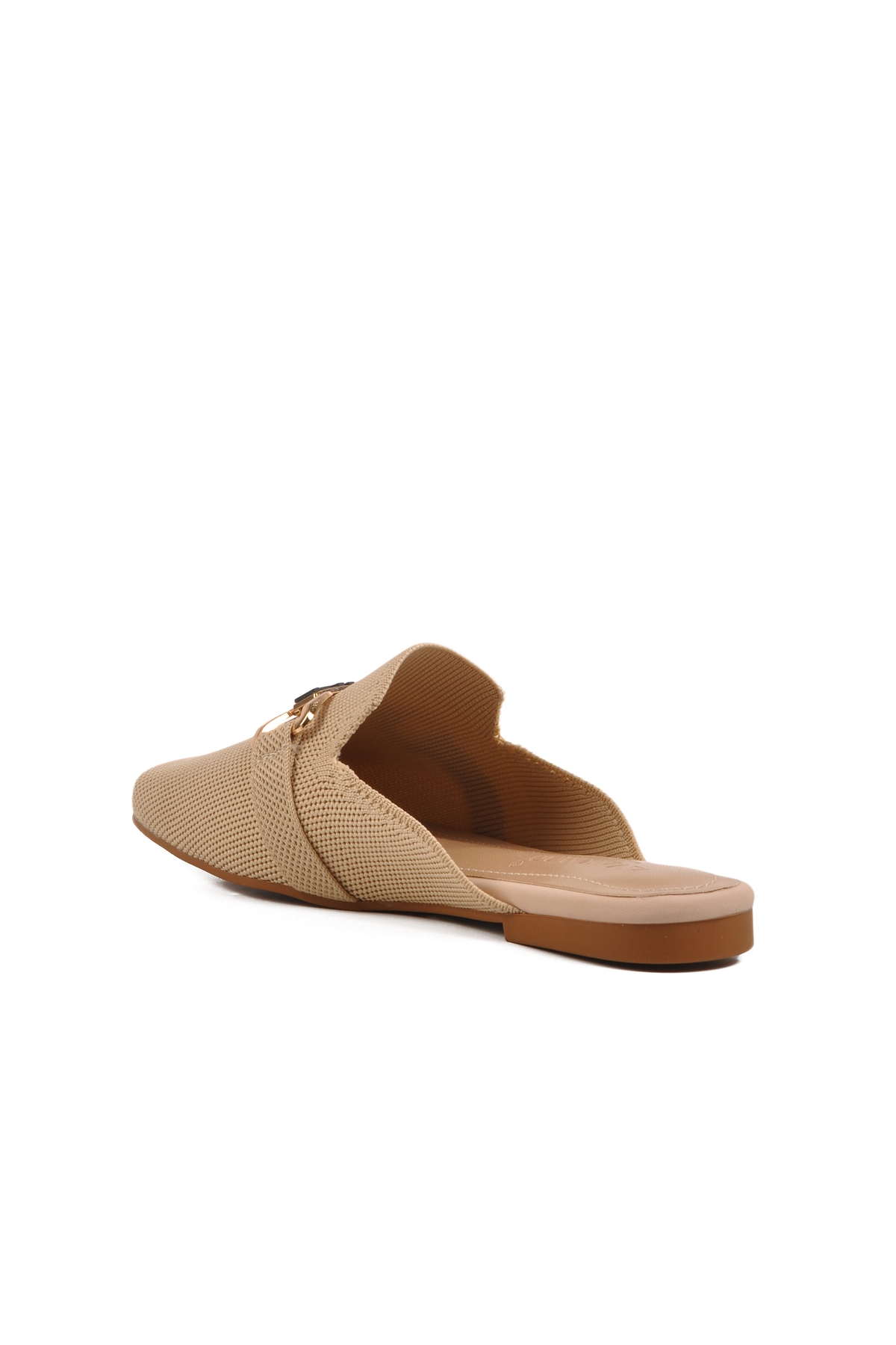 Bej Triko Hafif İnce Taban Önü Kapalı Kadın Terlik 277132 Z - Görsel 5