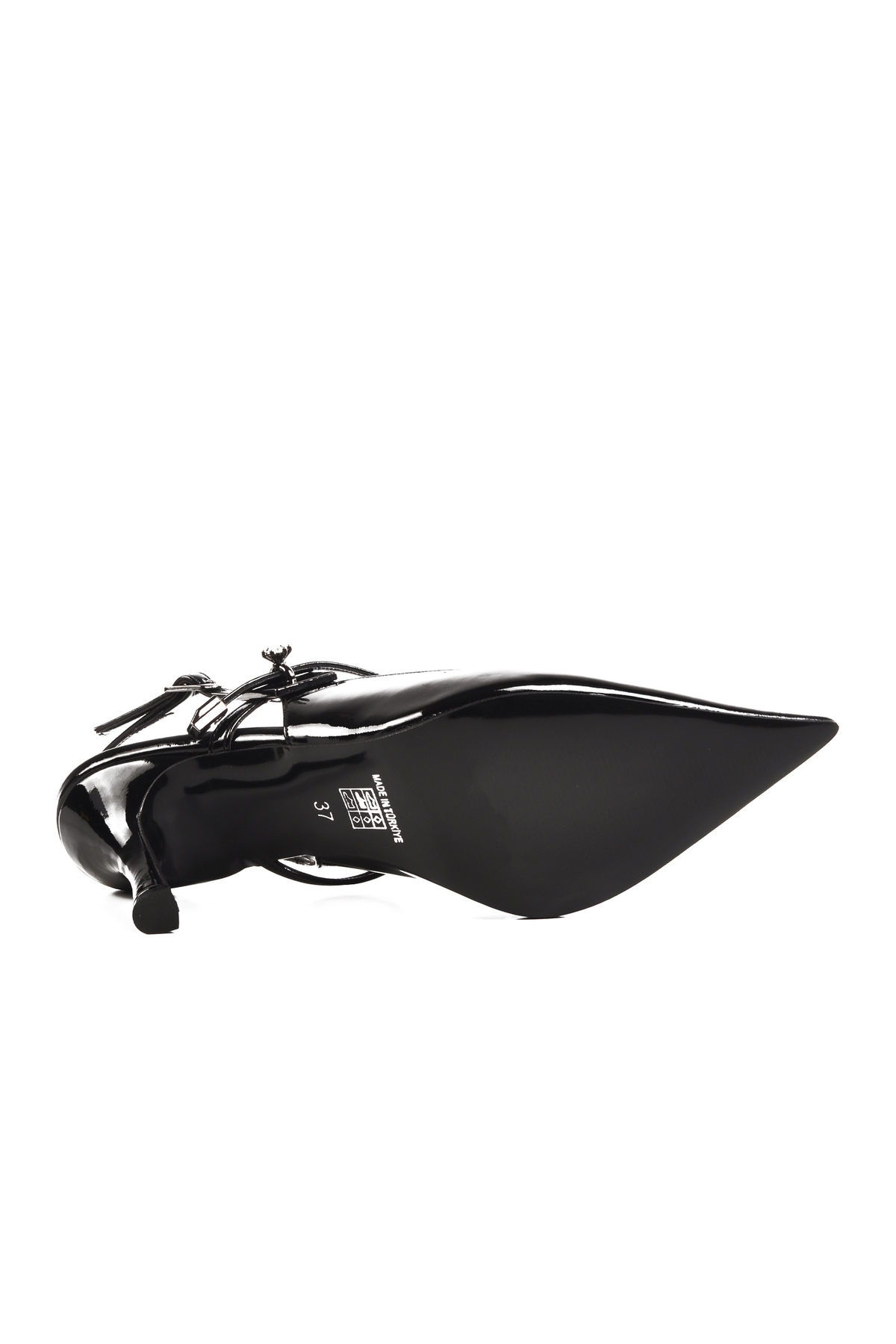 Siyah İnce Topuklu Kadın Abiye Ayakkabı 658228 Z - Görsel 6