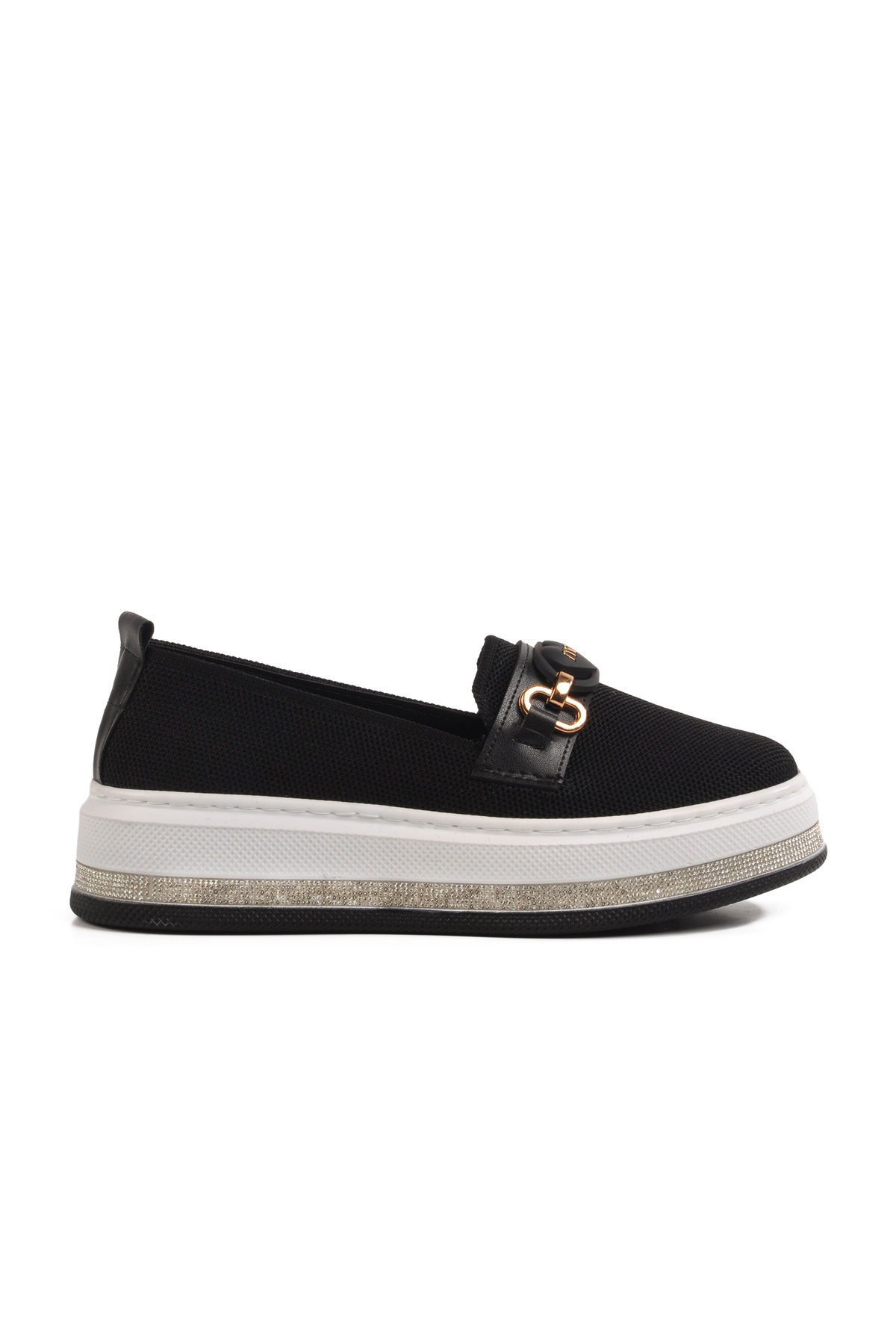 Siyah Hafif Keten Kadın Casual Ayakkabı 261195 Z - Görsel 2