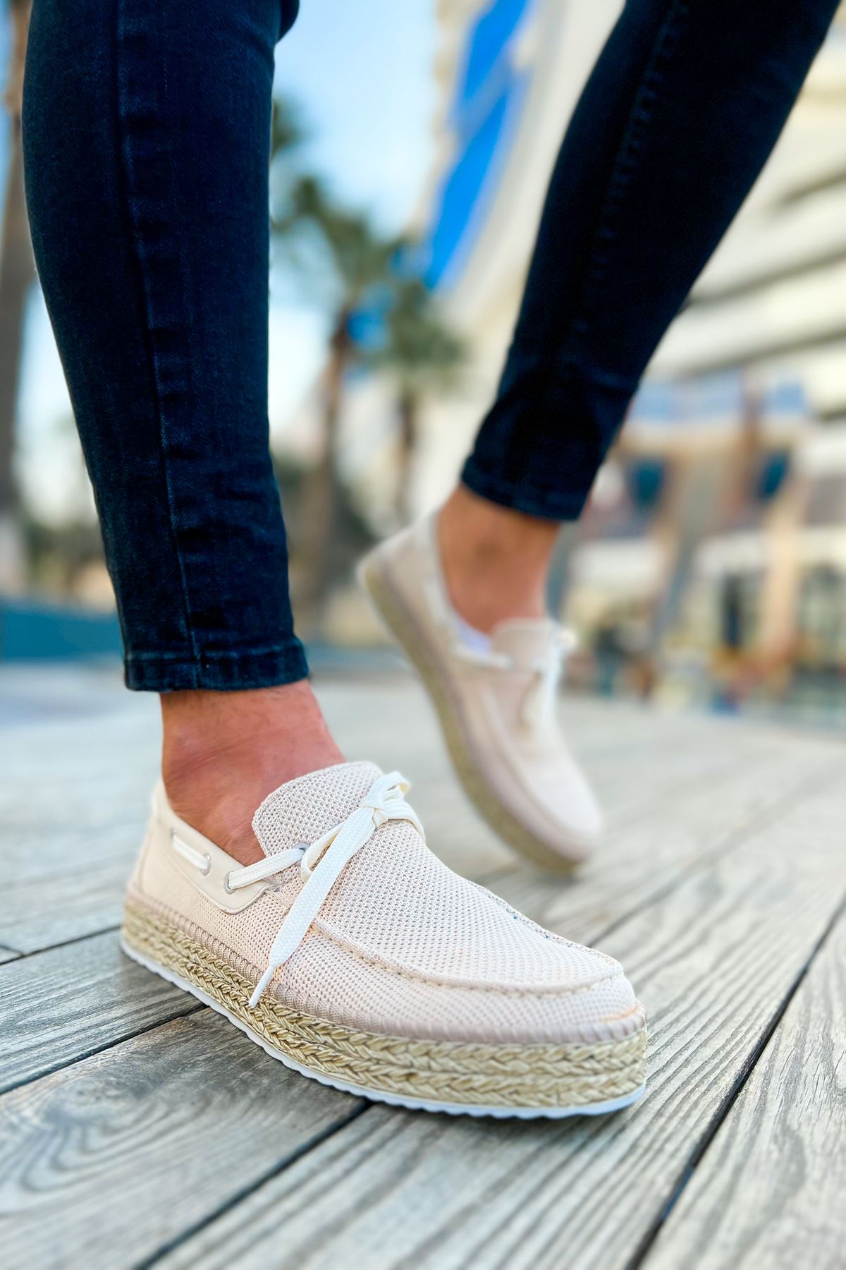 Espadril Erkek Günlük Ayakkabı Bej - Görsel 3