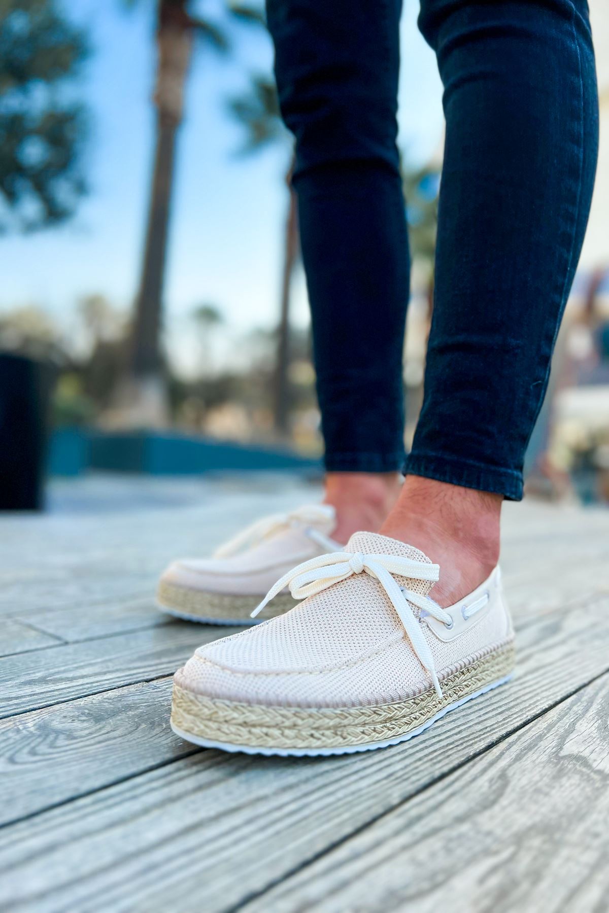 Espadril Erkek Günlük Ayakkabı Bej - Görsel 4