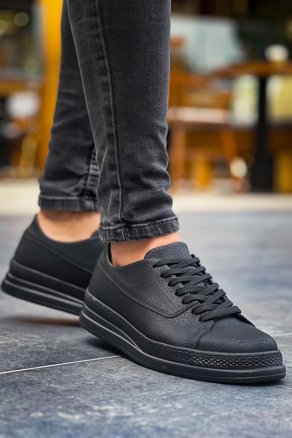 Bağcıklı Erkek Günlük Ayakkabı Siyah - Görsel 4