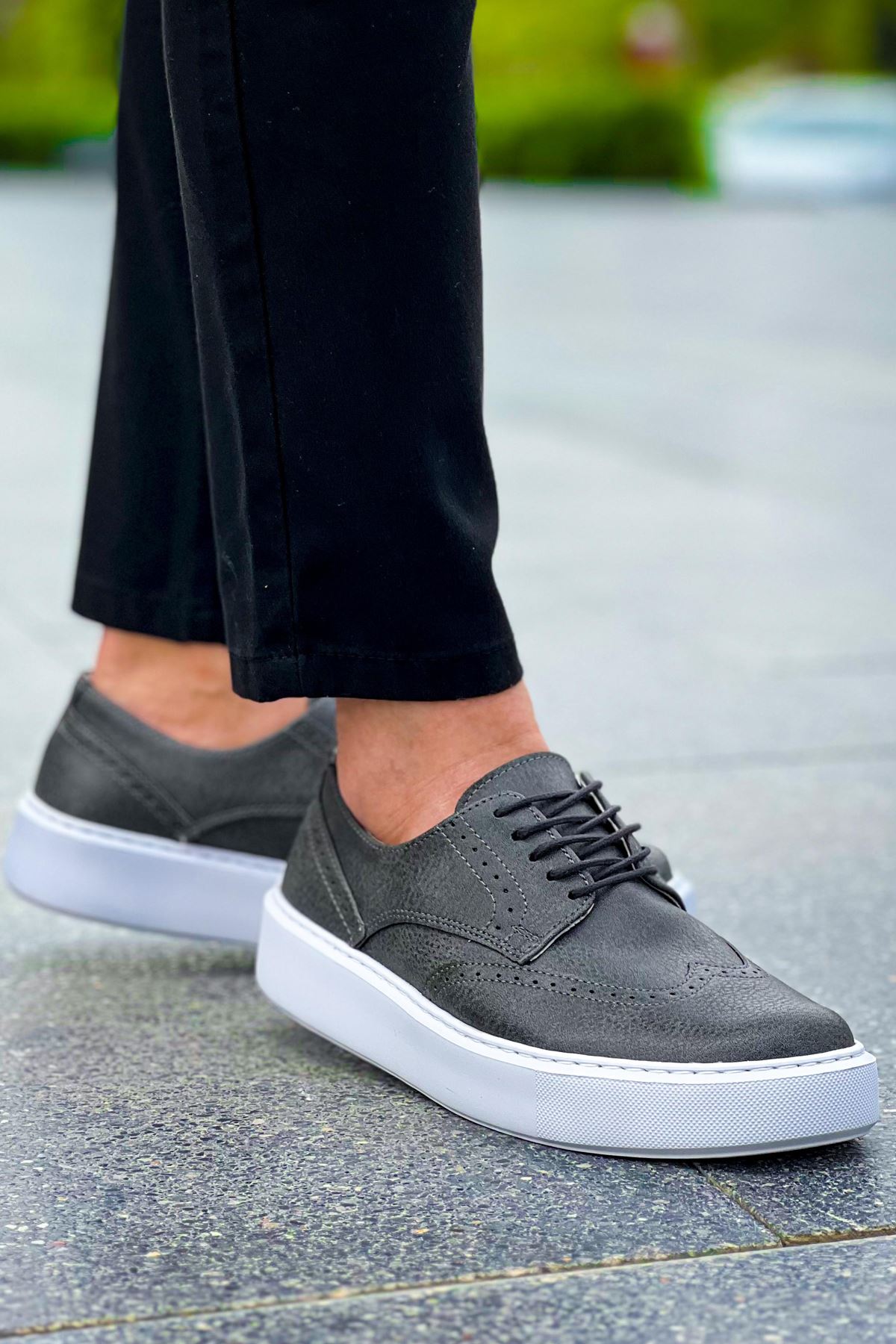 Bağcıklı Erkek Günlük Ayakkabı Antrasit - Görsel 2