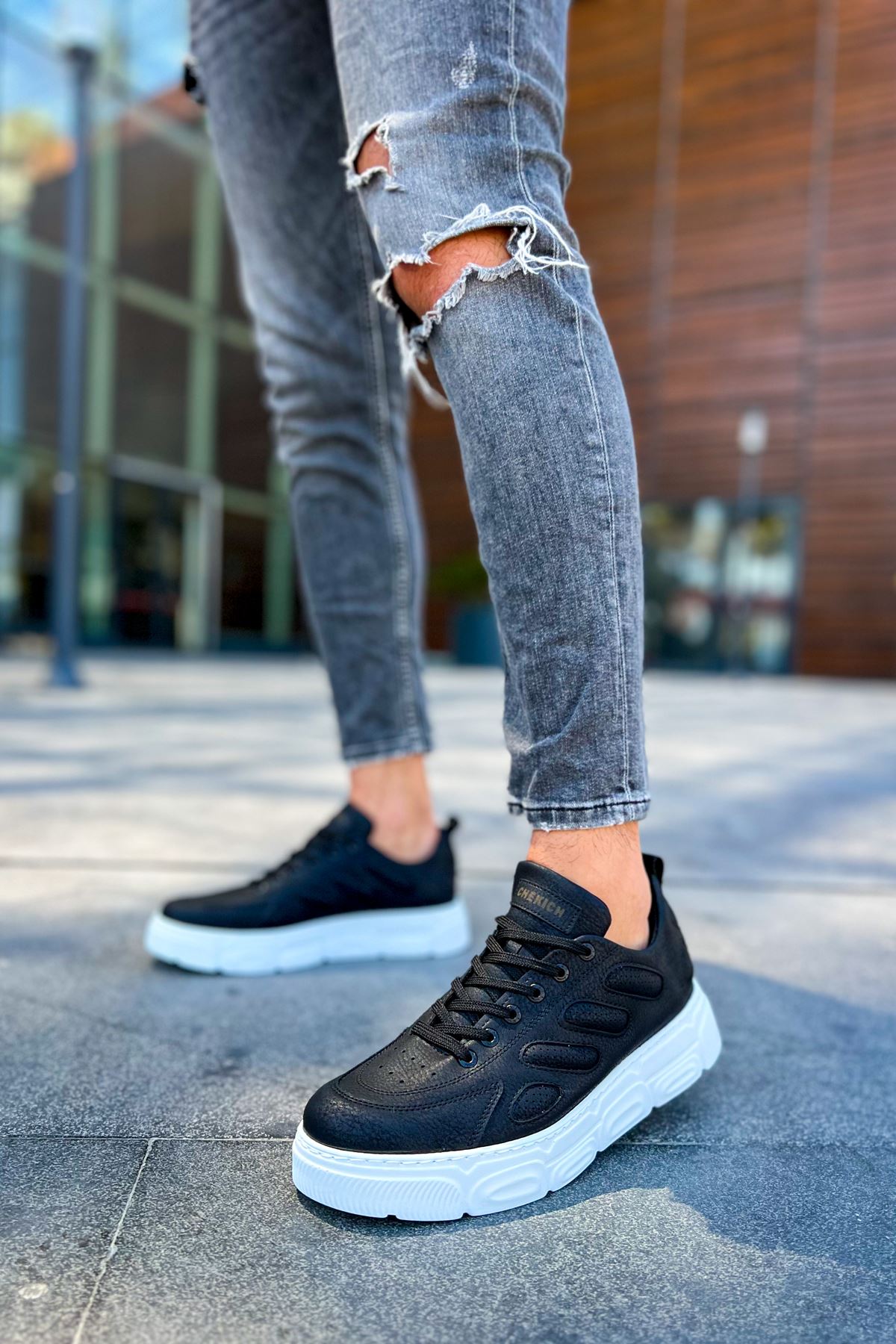 Bağcıklı Erkek Günlük Ayakkabı Siyah - Görsel 2