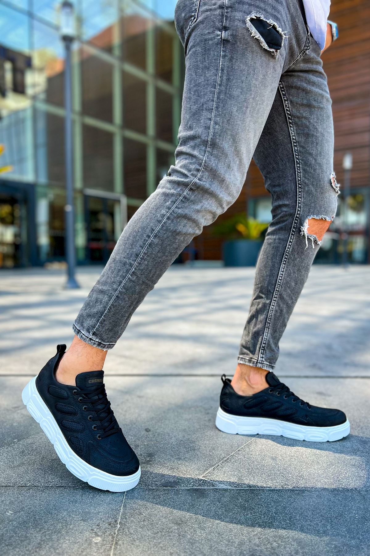 Bağcıklı Erkek Günlük Ayakkabı Siyah - Görsel 5