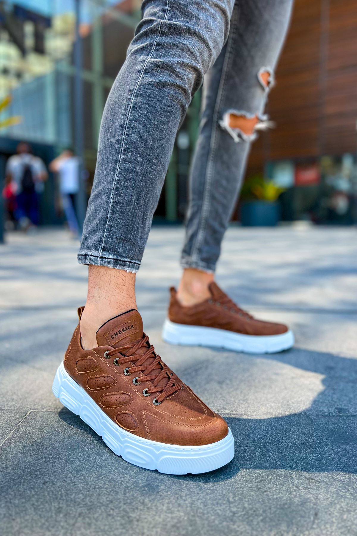 Bağcıklı Erkek Günlük Ayakkabı Taba - Görsel 2