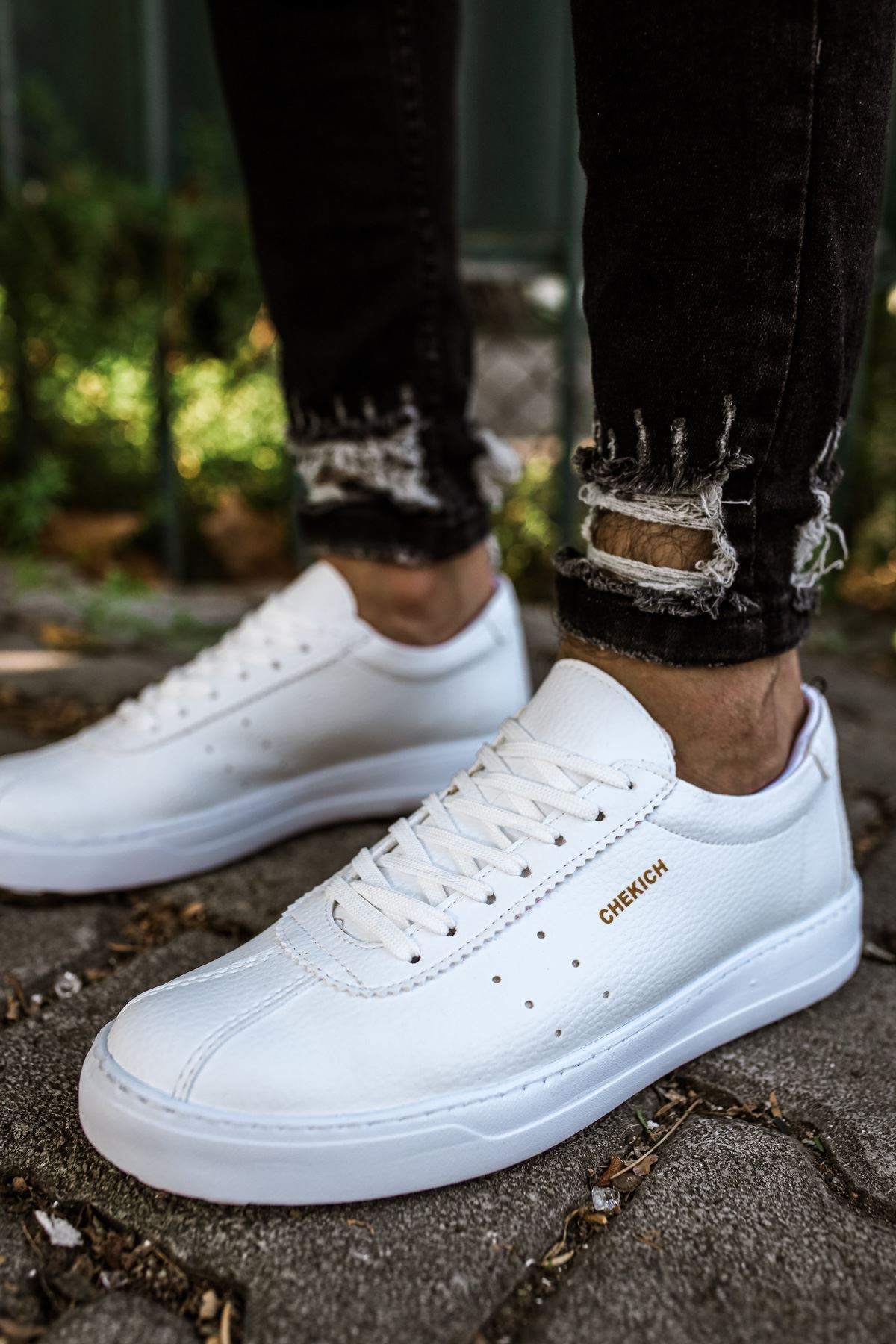 Bağcıklı Erkek Günlük Ayakkabı Beyaz - Görsel 2