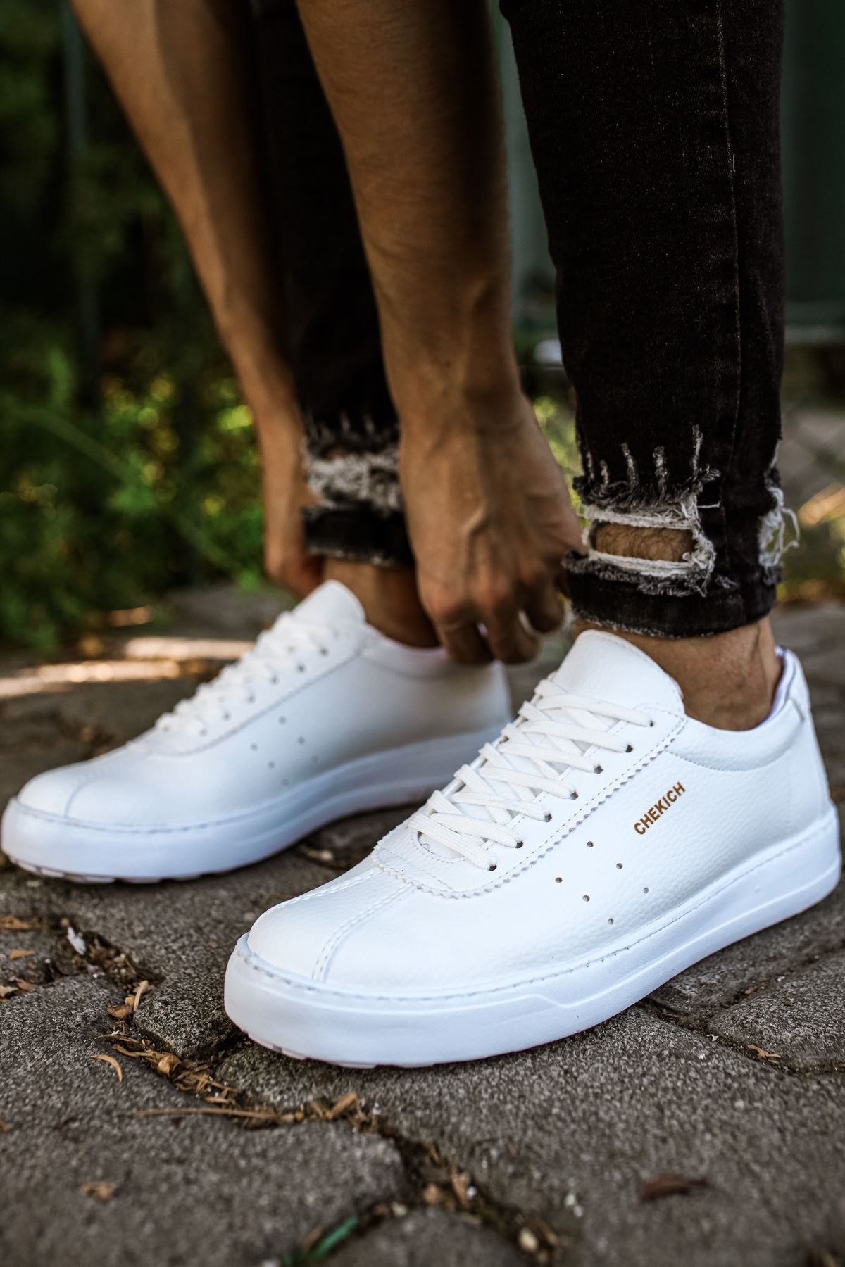 Bağcıklı Erkek Günlük Ayakkabı Beyaz - Görsel 4