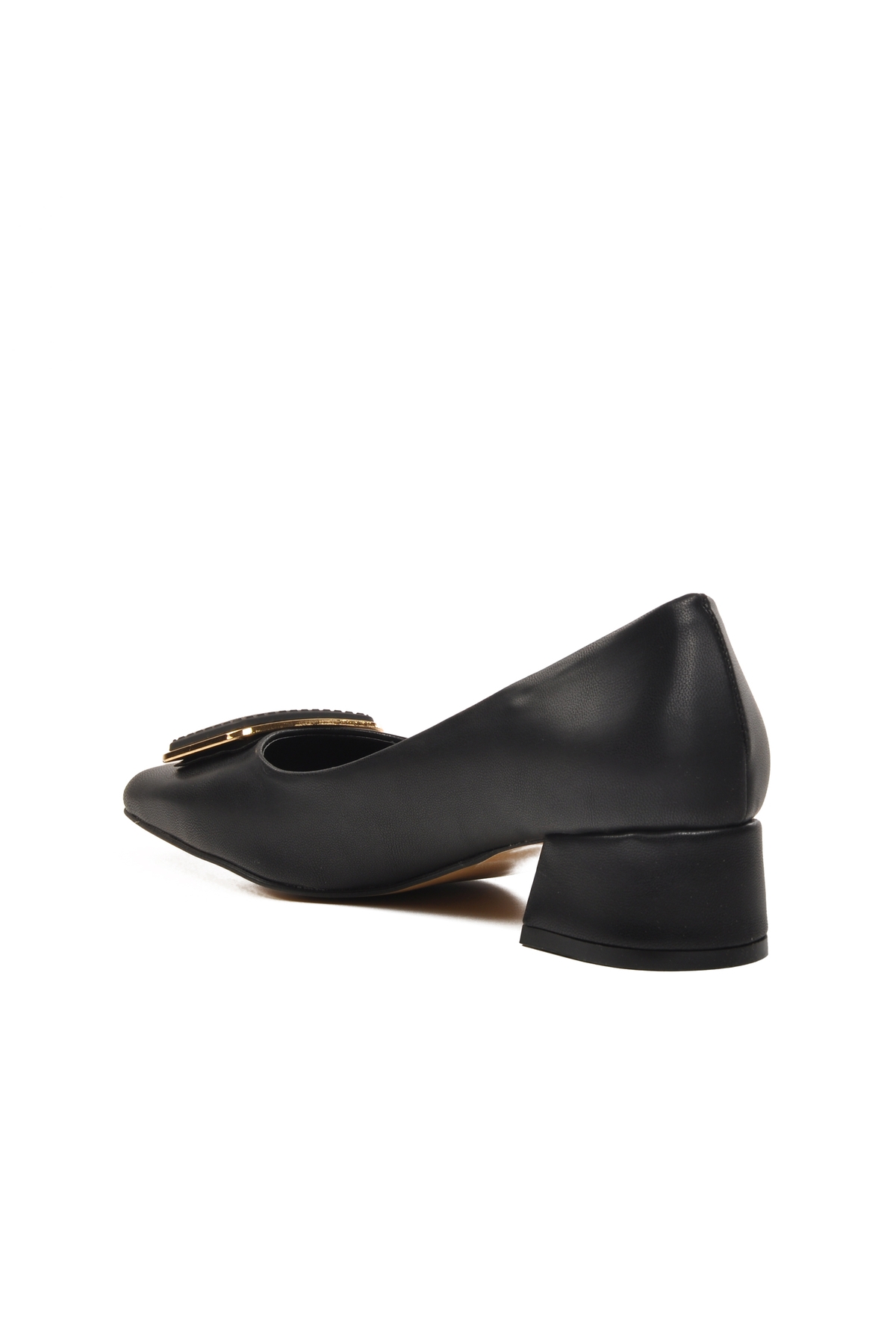 Aspor Siyah Cilt Kadın Topuklu Ayakkabı - Görsel 5