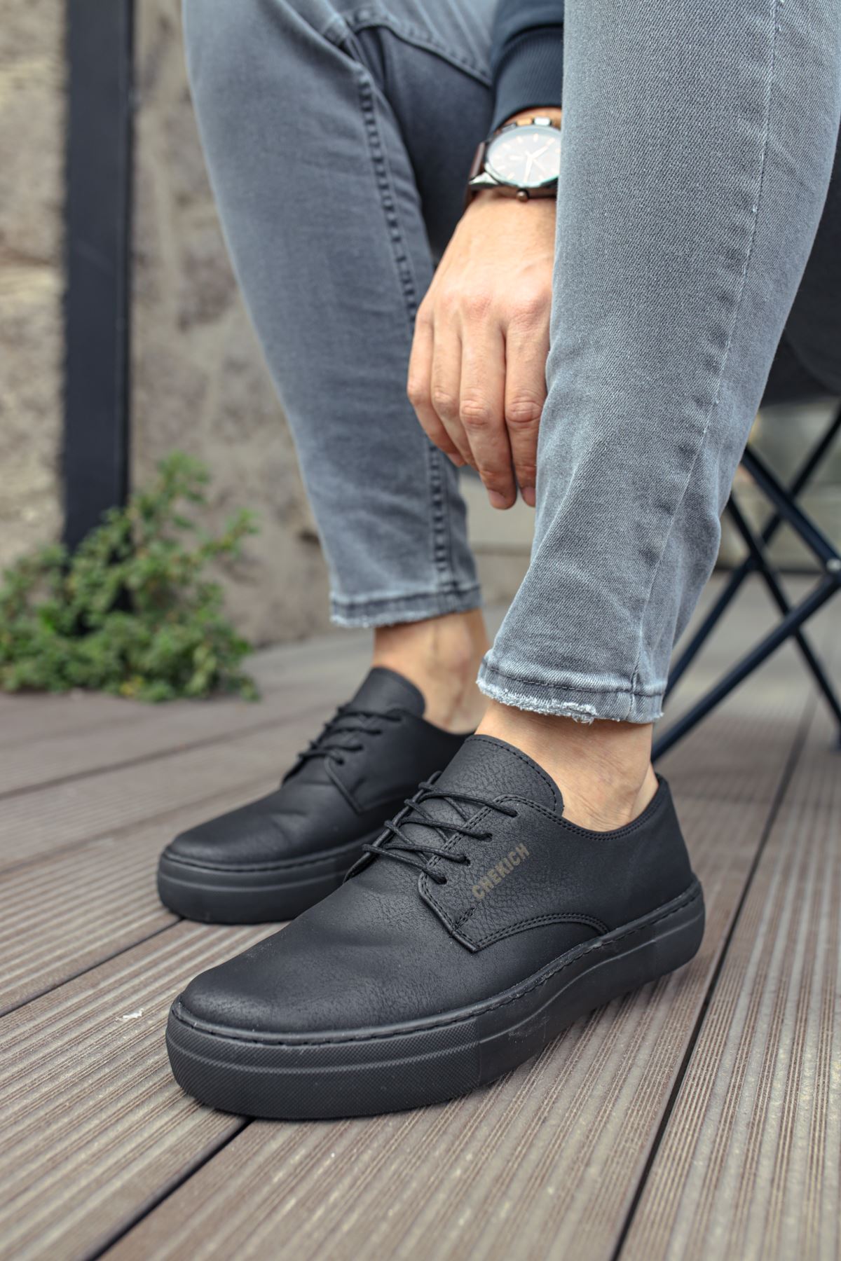 Bağcıklı Erkek Günlük Ayakkabı Siyah - Görsel 2