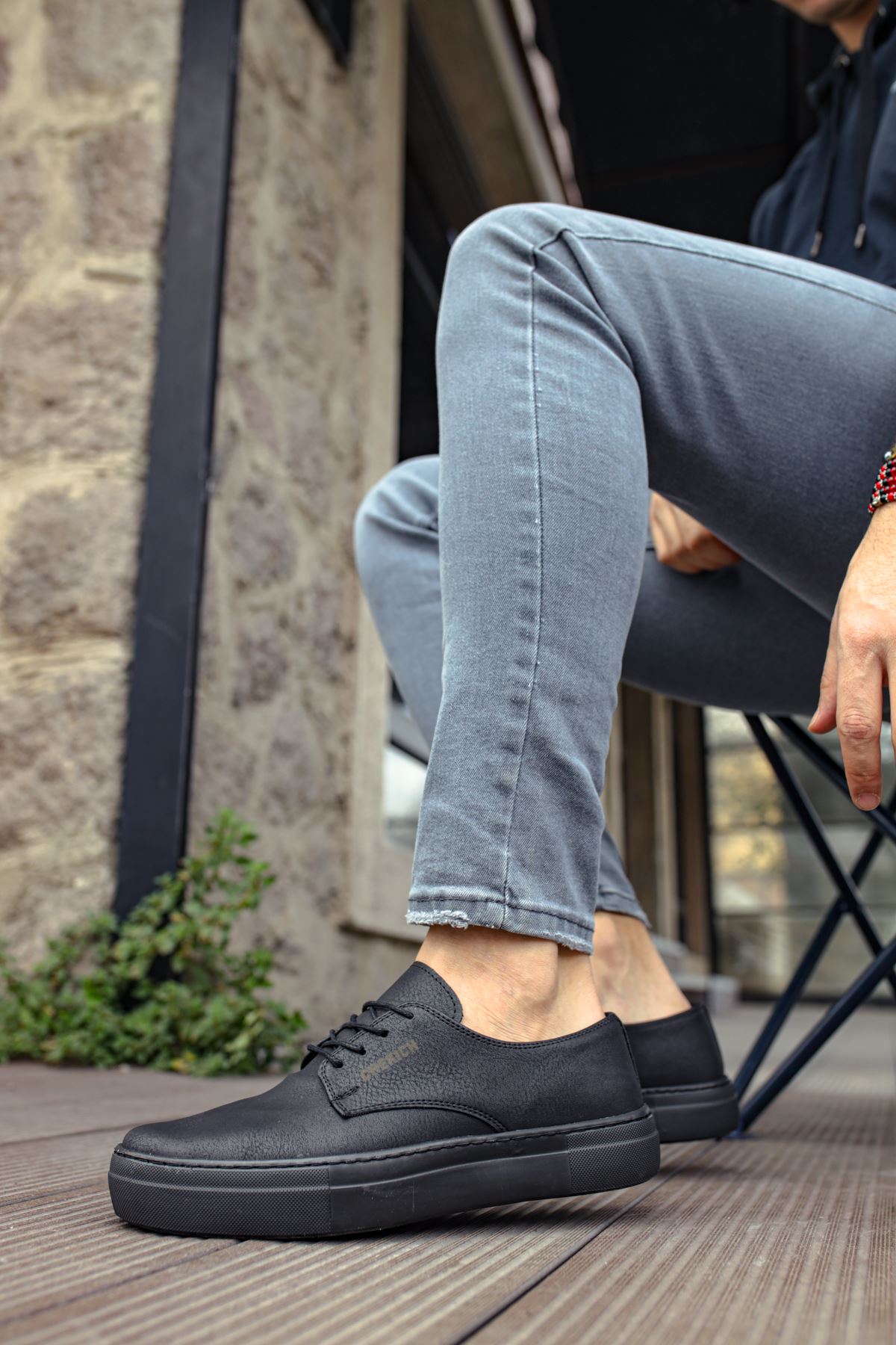 Bağcıklı Erkek Günlük Ayakkabı Siyah - Görsel 3