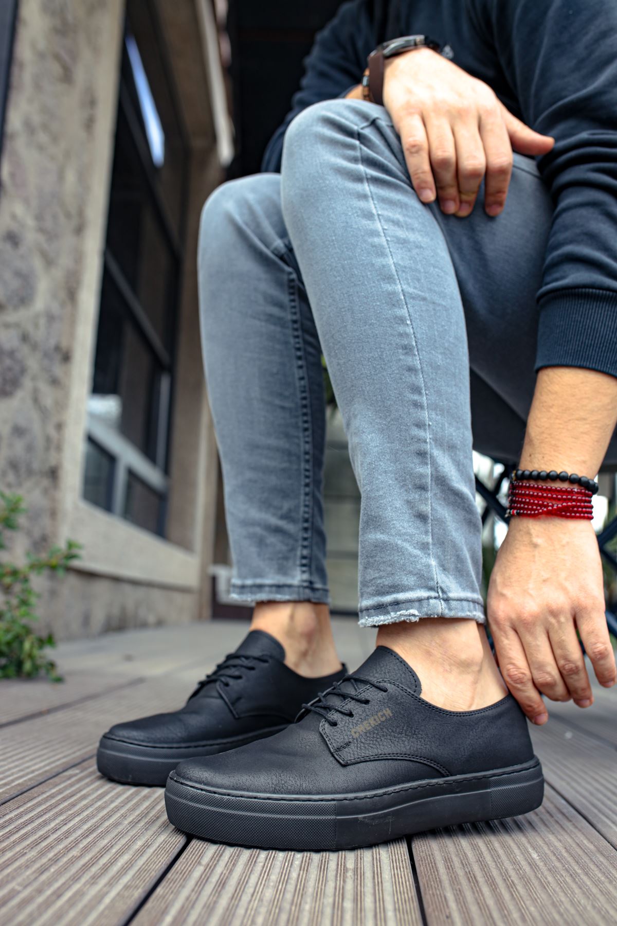 Bağcıklı Erkek Günlük Ayakkabı Siyah - Görsel 4