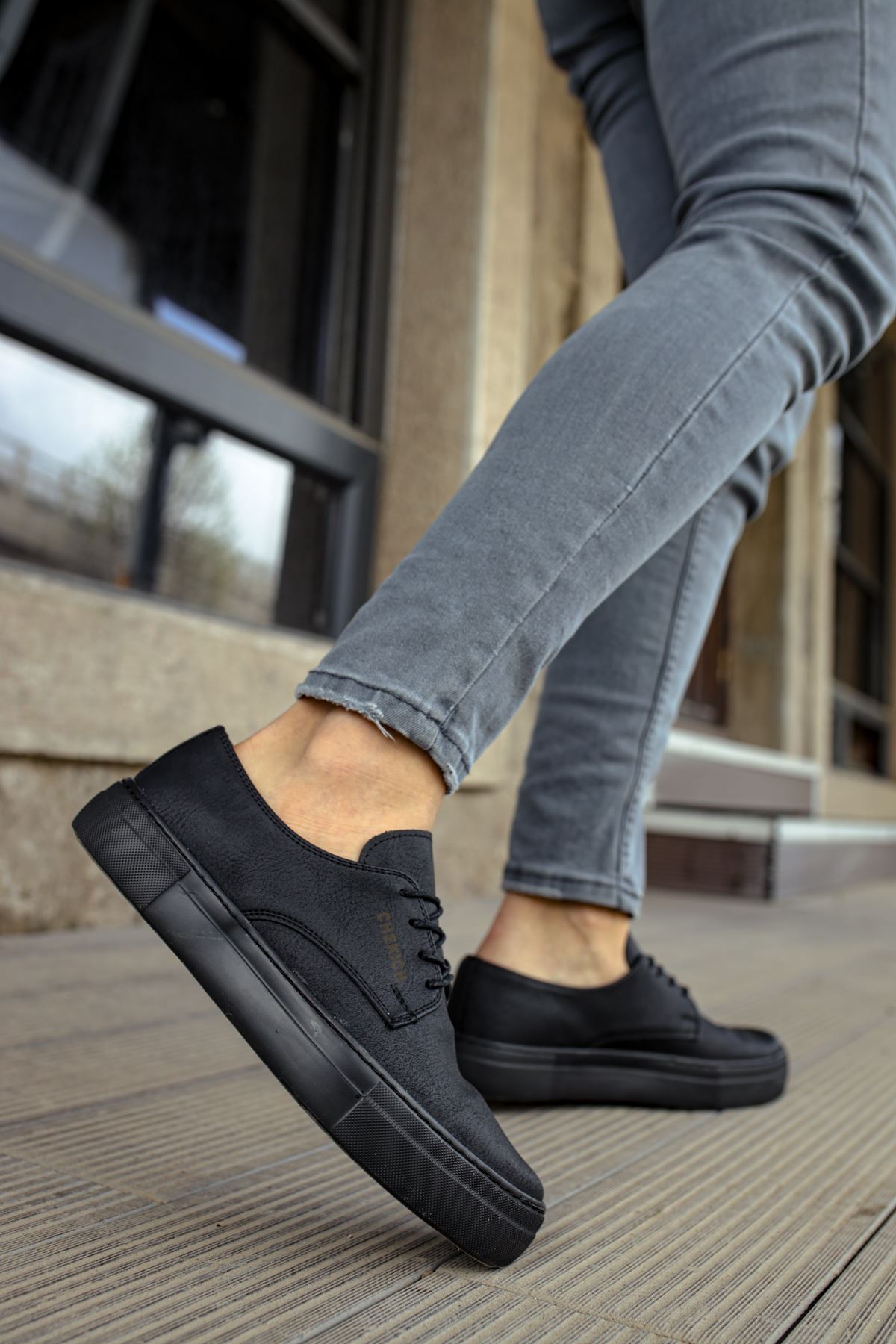 Bağcıklı Erkek Günlük Ayakkabı Siyah - Görsel 5