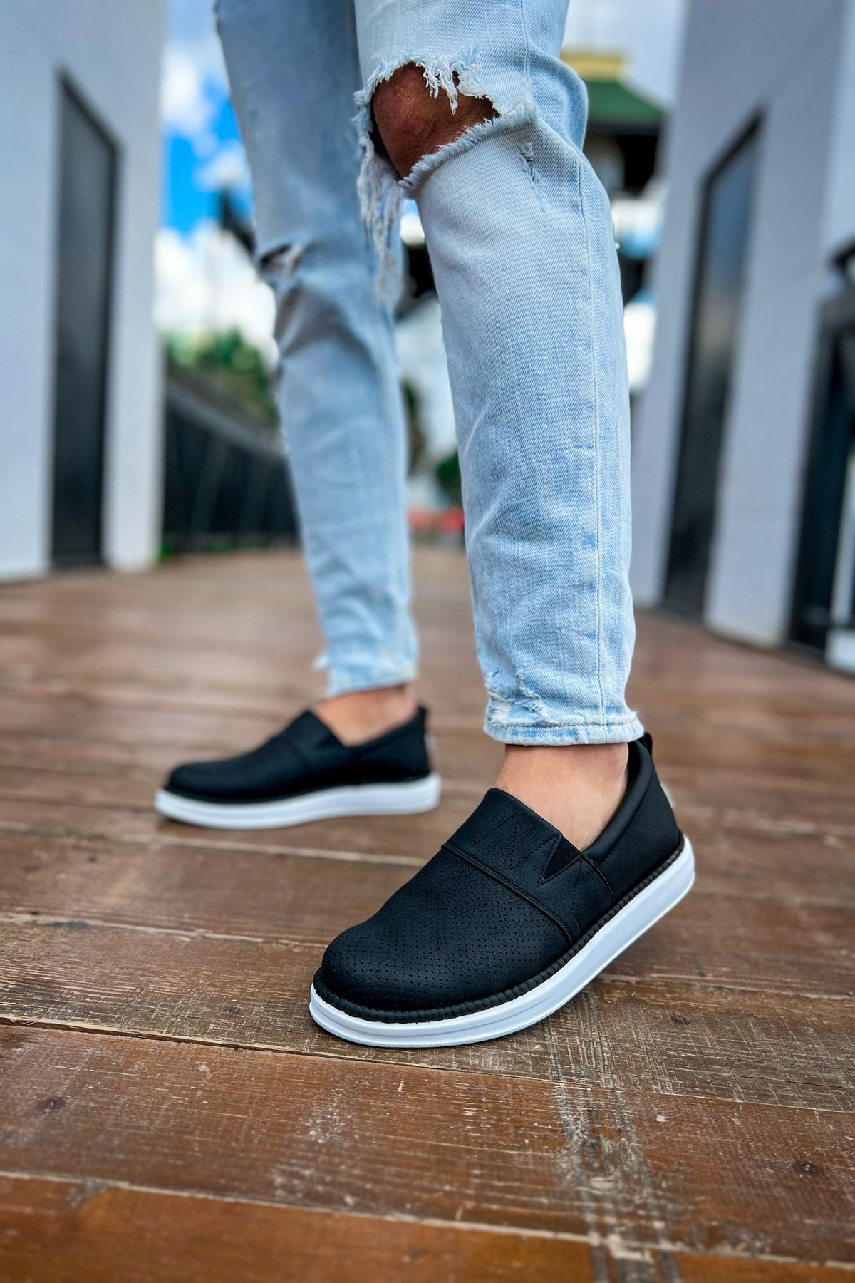 Düz Erkek Günlük Ayakkabı Siyah - Görsel 3