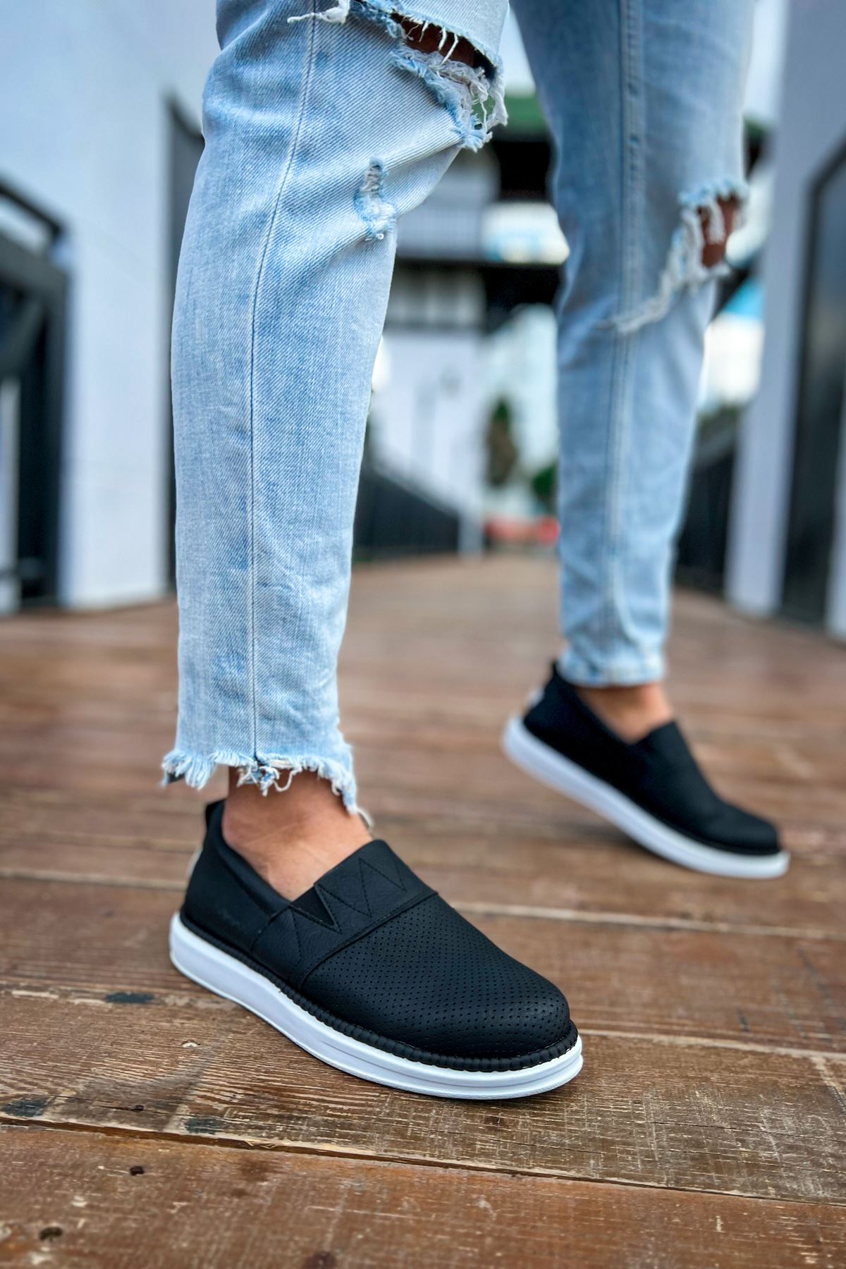 Düz Erkek Günlük Ayakkabı Siyah - Görsel 6