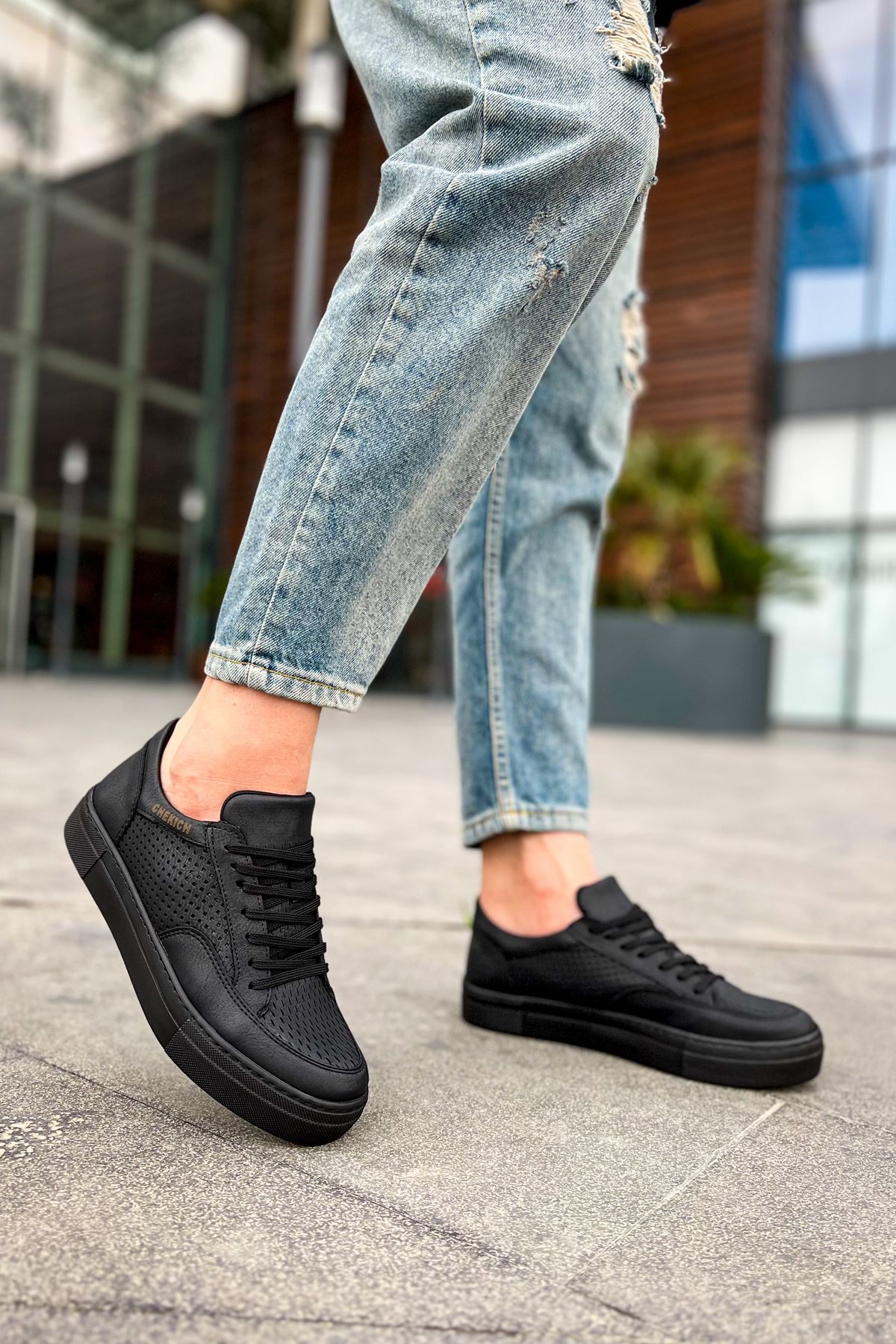 Bağcıklı Erkek Günlük Ayakkabı Siyah - Görsel 4