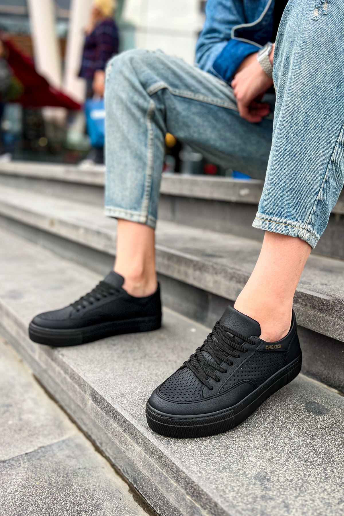 Bağcıklı Erkek Günlük Ayakkabı Siyah - Görsel 5