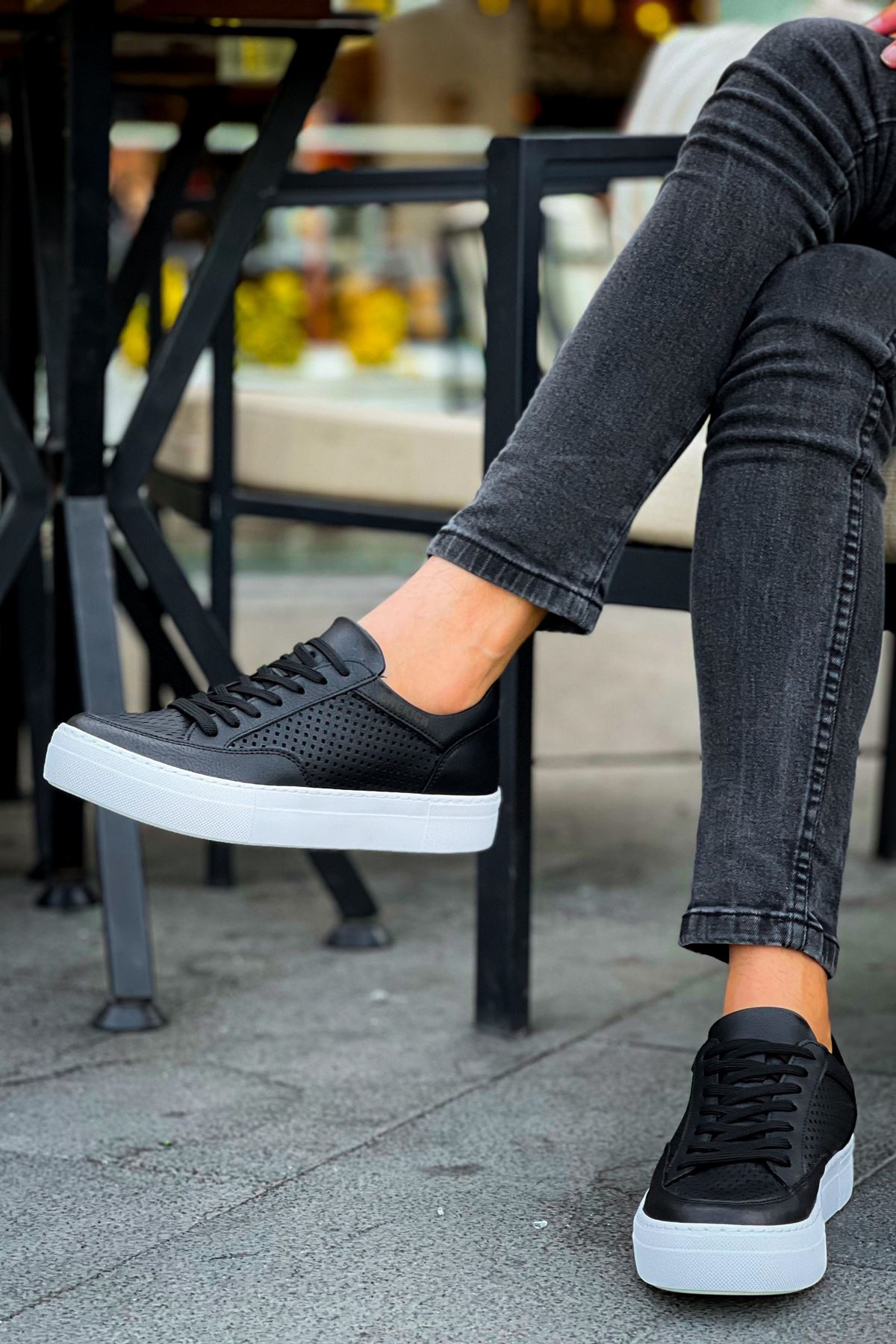 Bağcıklı Erkek Günlük Ayakkabı Siyah - Görsel 5