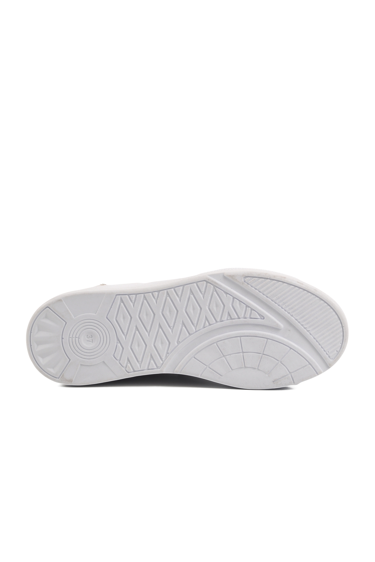 Beyaz Yüksek Taban Kadın Spor Ayakkabı 1182 Z - Görsel 6