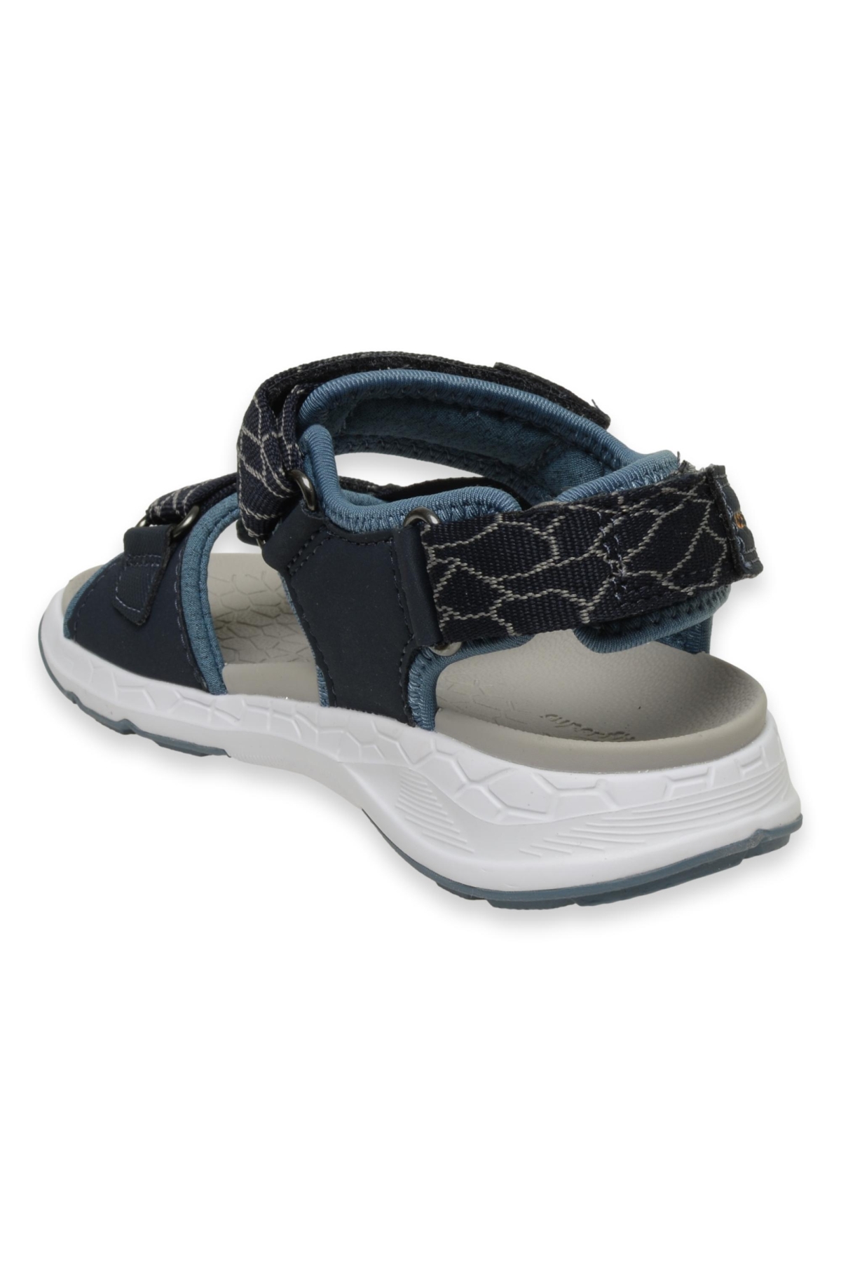 000580-F Criss Cross Mavi Çocuk Sandalet - Görsel 5