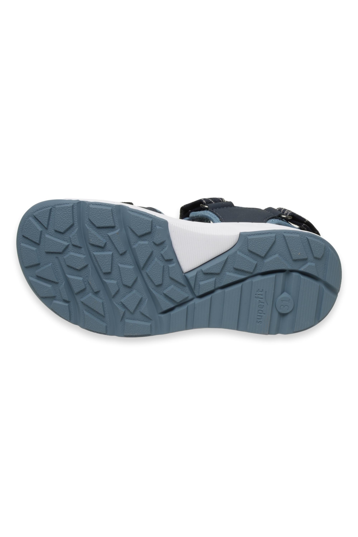 000580-F Criss Cross Mavi Çocuk Sandalet - Görsel 6