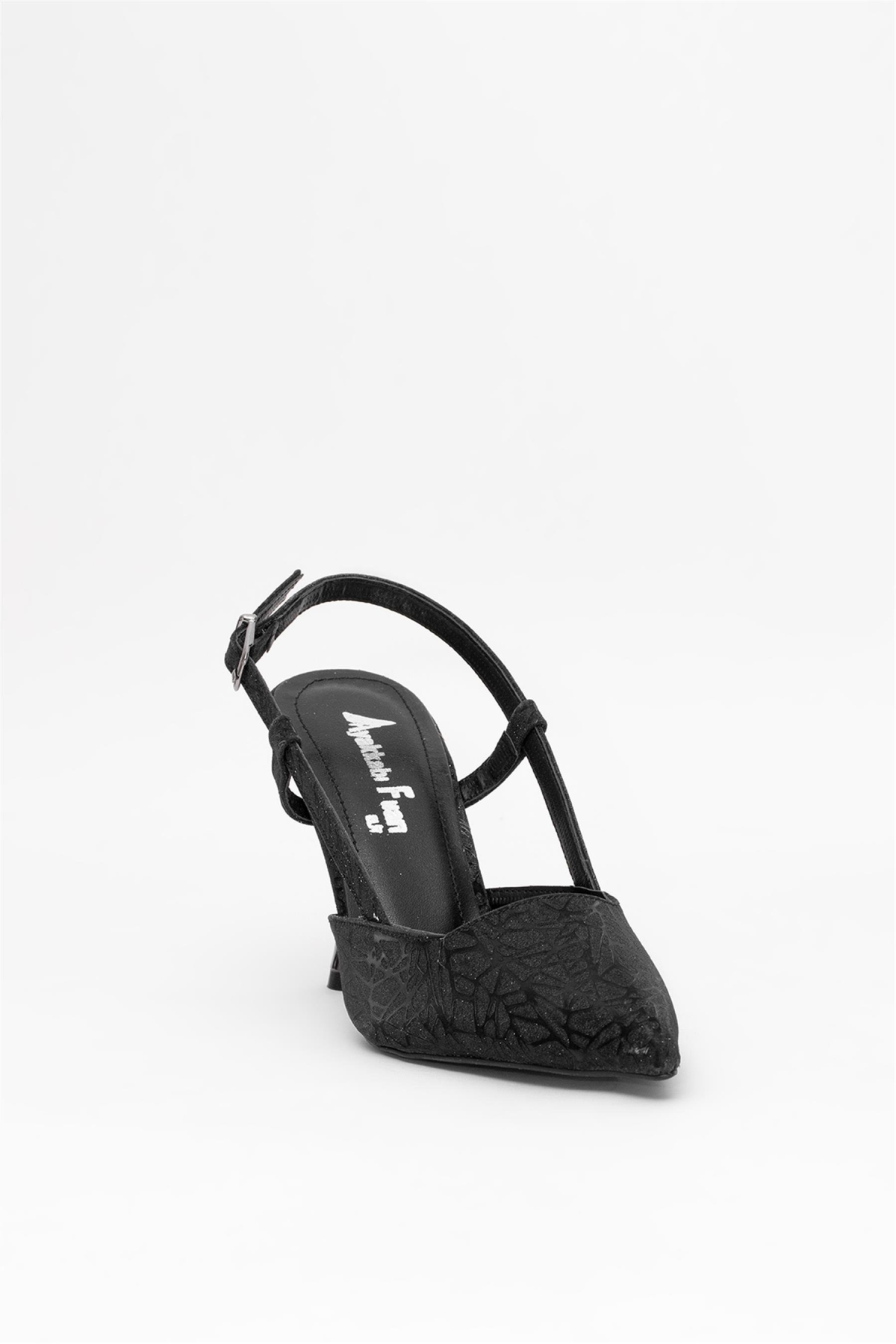 Elit MST1301T Kadın Klasik Topuklu ayakkabı Siyah - Görsel 3