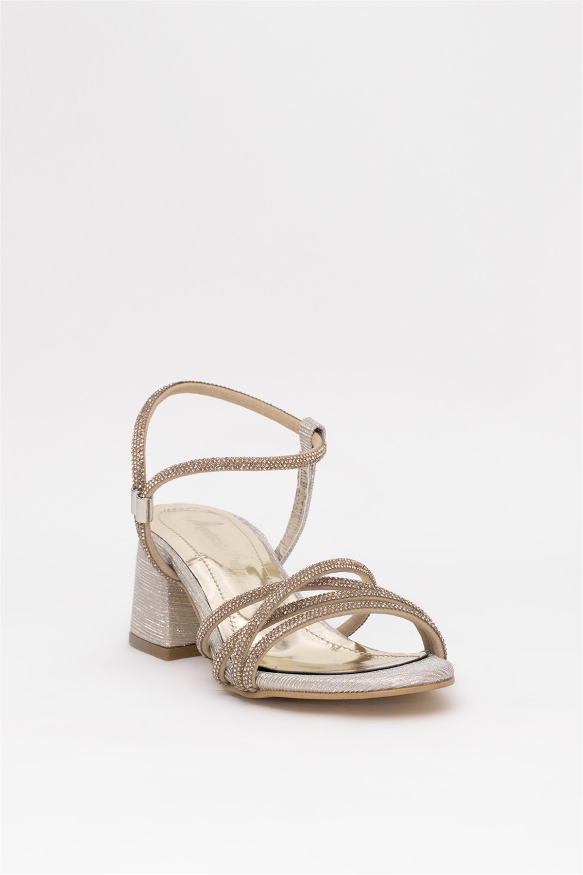 Elit MST780L Kadın Klasik Topuklu ayakkabı Altın - Görsel 3