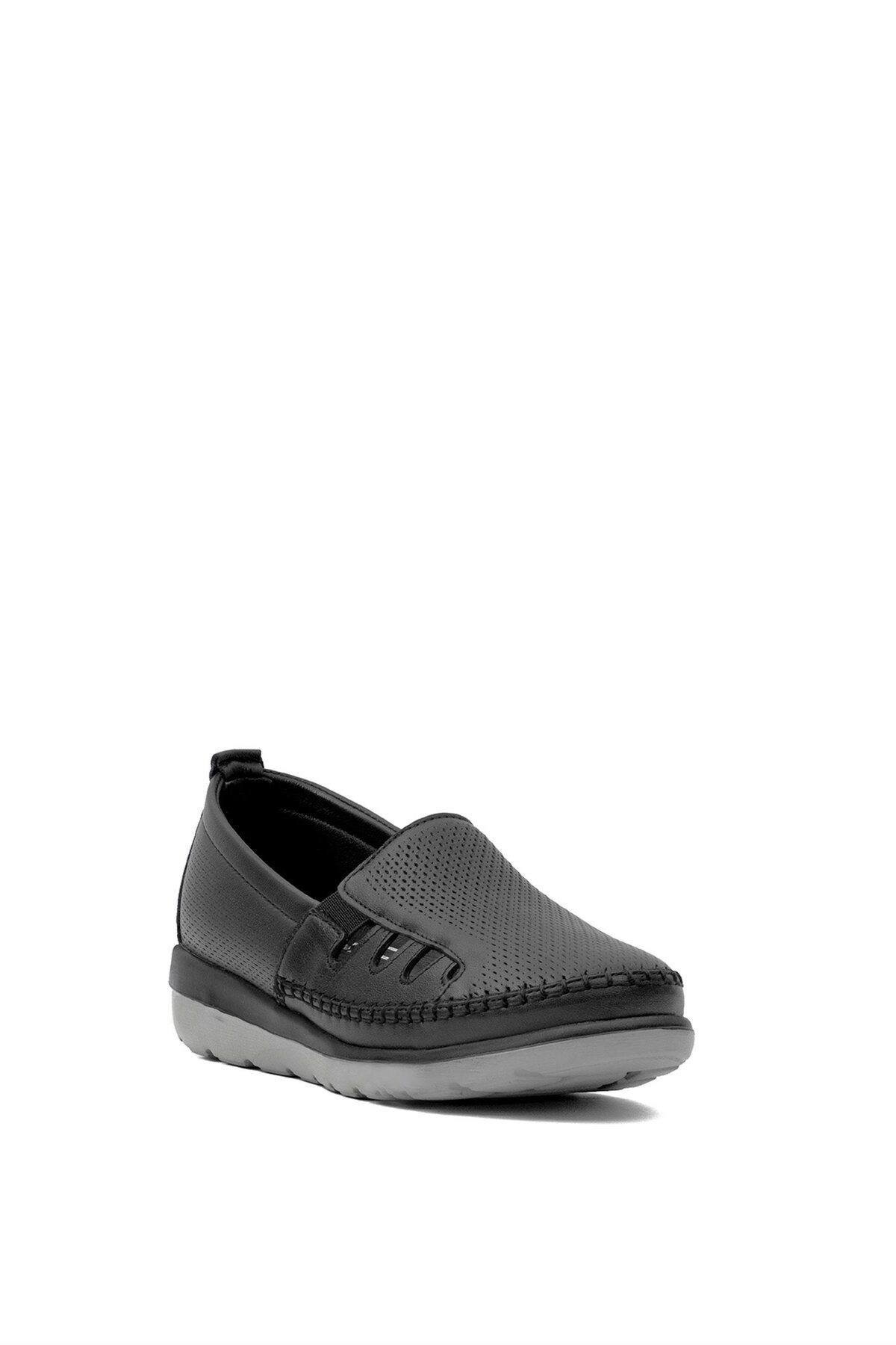 Z110 Kadın Hakiki Deri Ortopedik Casual Ayakkabı - Görsel 3