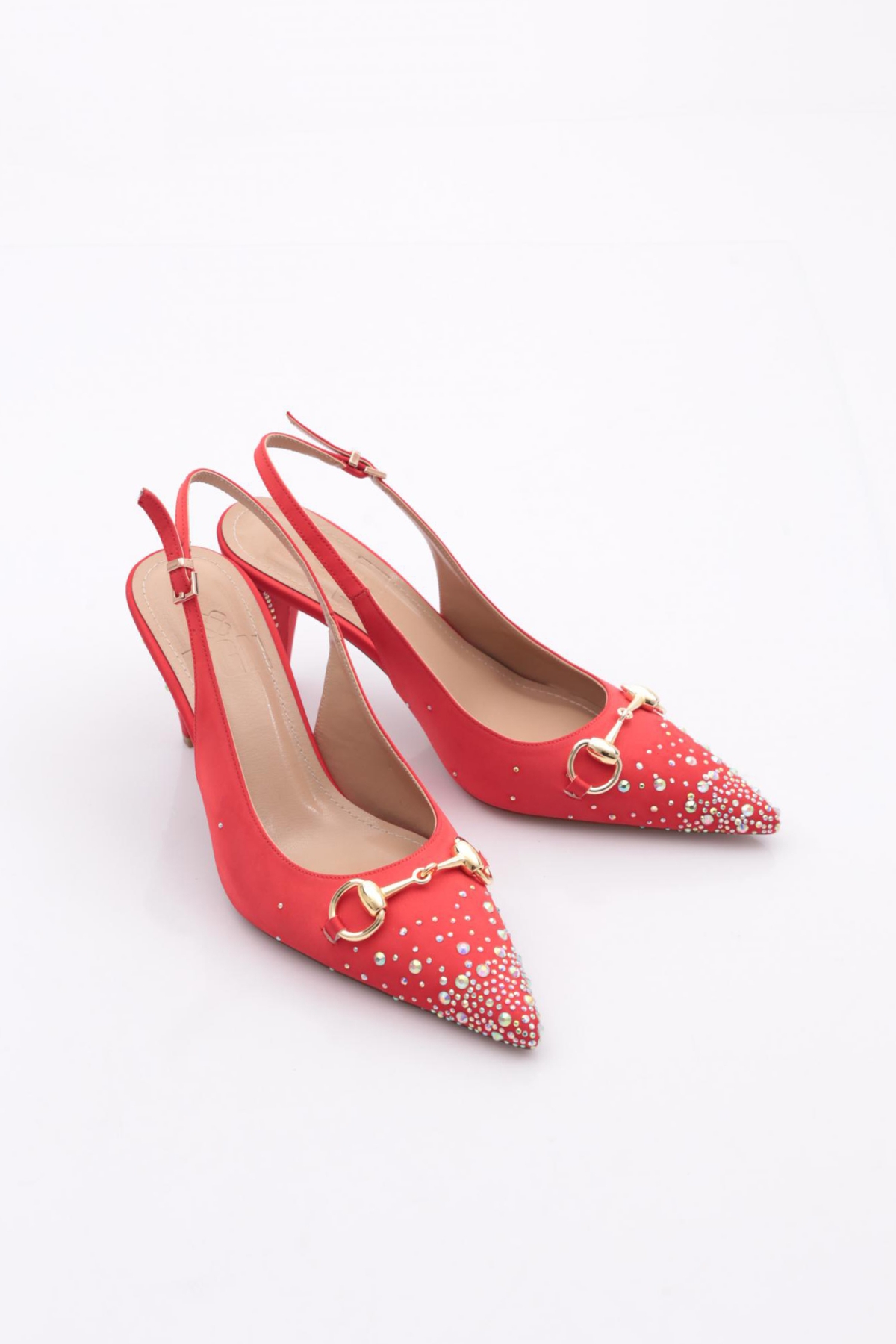 826 Kadin Aksesuarli Topuklu Ayakkabi - Görsel 3