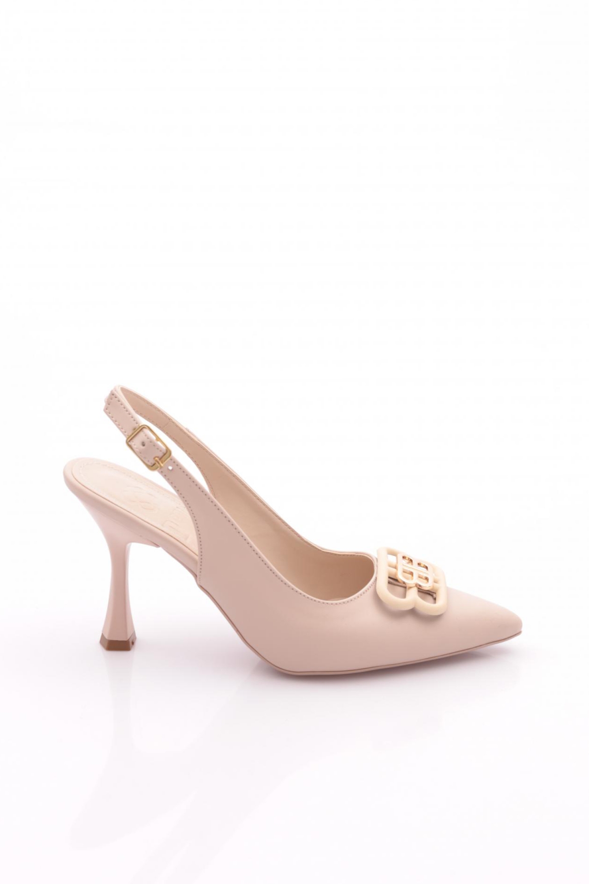 5041 Kadin Sivri Burun Tokali Topuklu Ayakkabi - Görsel 2