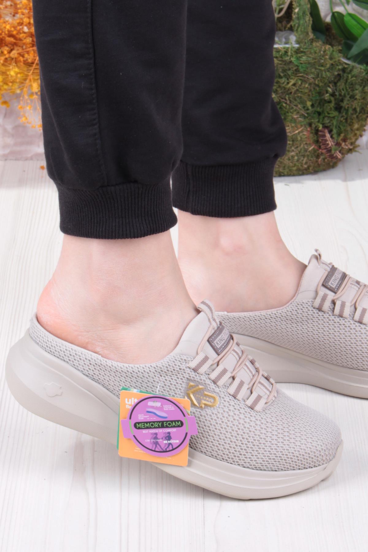 King Lina Anatomik Rahat Esnek Memory Foam Taban Sabo Terlik Kadın Terlik - Görsel 3