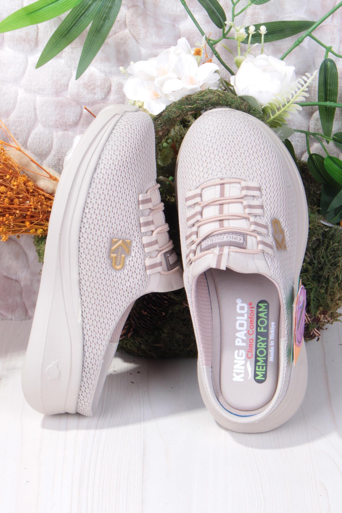 King Lina Anatomik Rahat Esnek Memory Foam Taban Sabo Terlik Kadın Terlik - Görsel 6