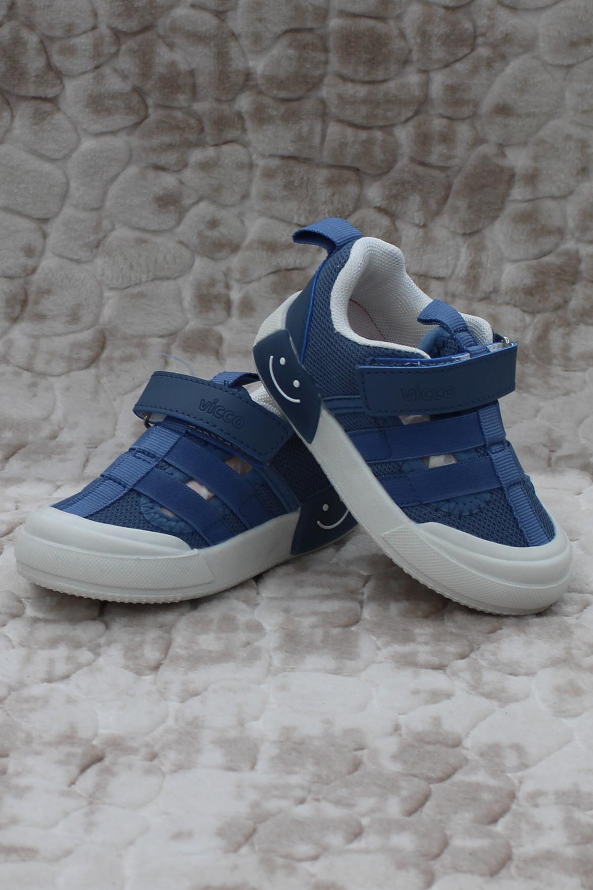 Vicco Vicco Mavi 346.P24Y.145 Momo Kot Keten Işıklı Erkek Çocuk Ayakkabı Flo'da! Mavi - 5. görsel