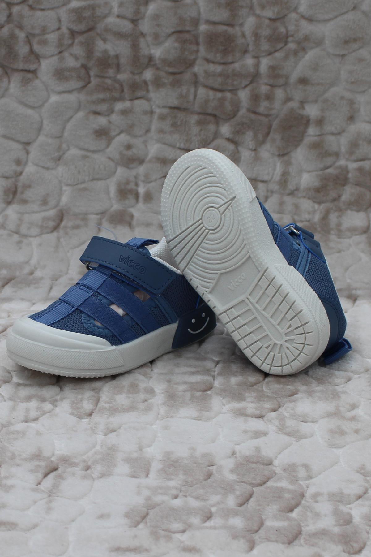 Vicco Vicco Mavi 346.P24Y.145 Momo Kot Keten Işıklı Erkek Çocuk Ayakkabı Flo'da! Mavi - 6. görsel