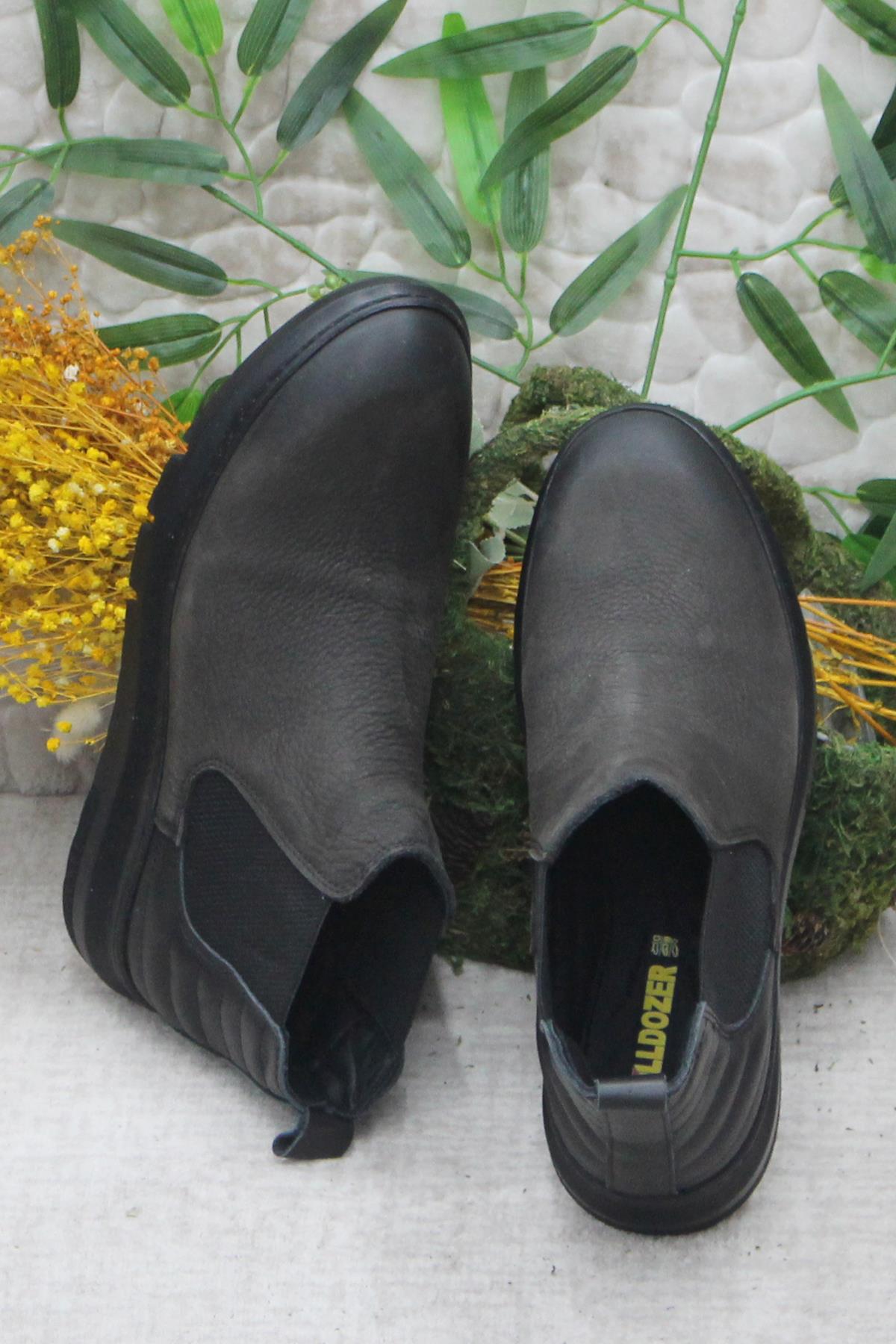 240002 Antrasit Nubuk Hakiki Deri Erkek Chelsea Bot - Görsel 6