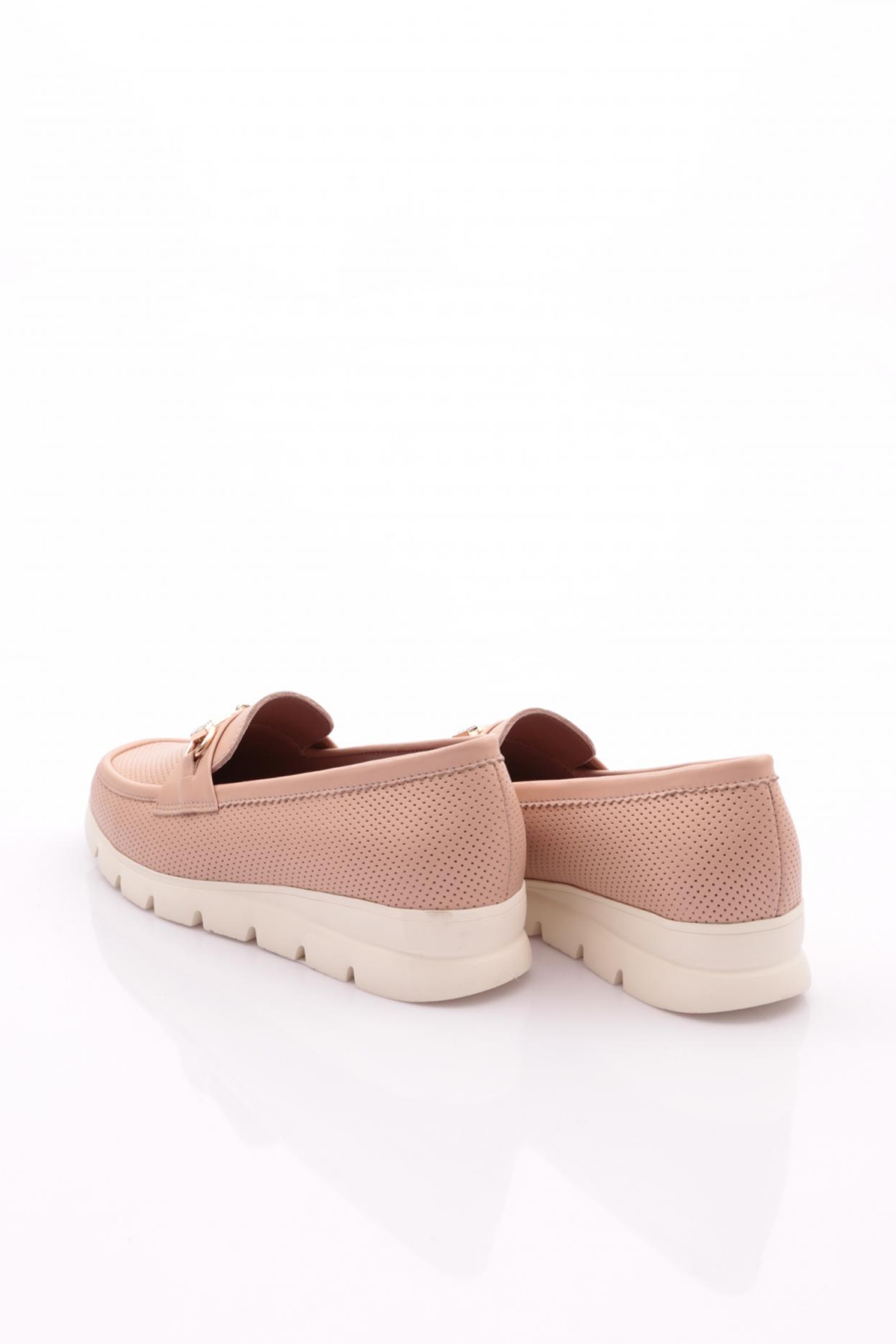 Dgn Dgn Pembe 6095-1 Kadin Aksesuarli Loafer Ayakkabi Casual Ayakkabı | Flo Pembe - 4. görsel