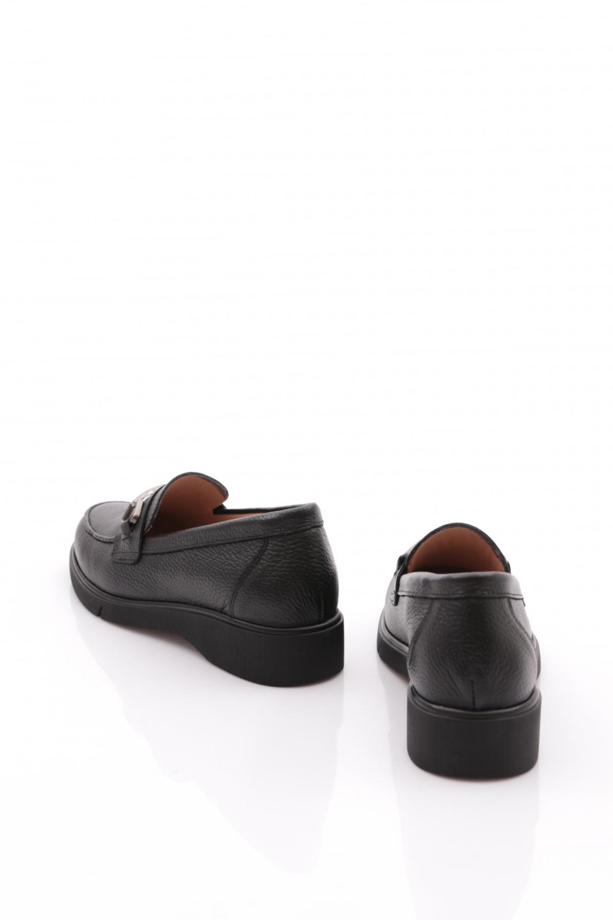 3001-2 Kadin Aksesuarli Loafer Ayakkabi - Görsel 4