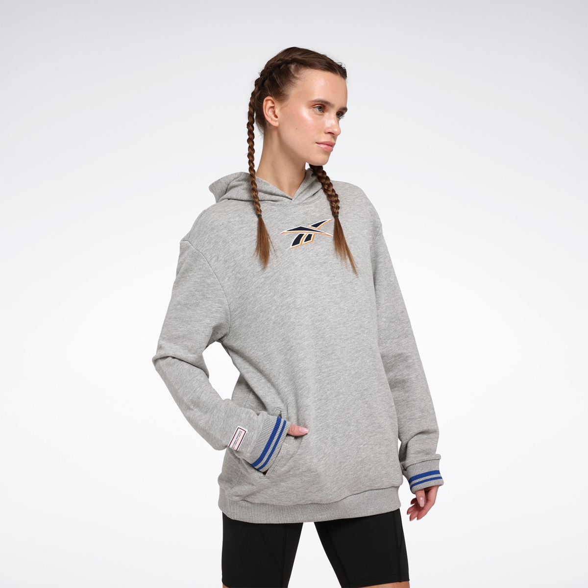 Reebok CL UNIFORM HOODIE Gri Unisex Sweatshirt