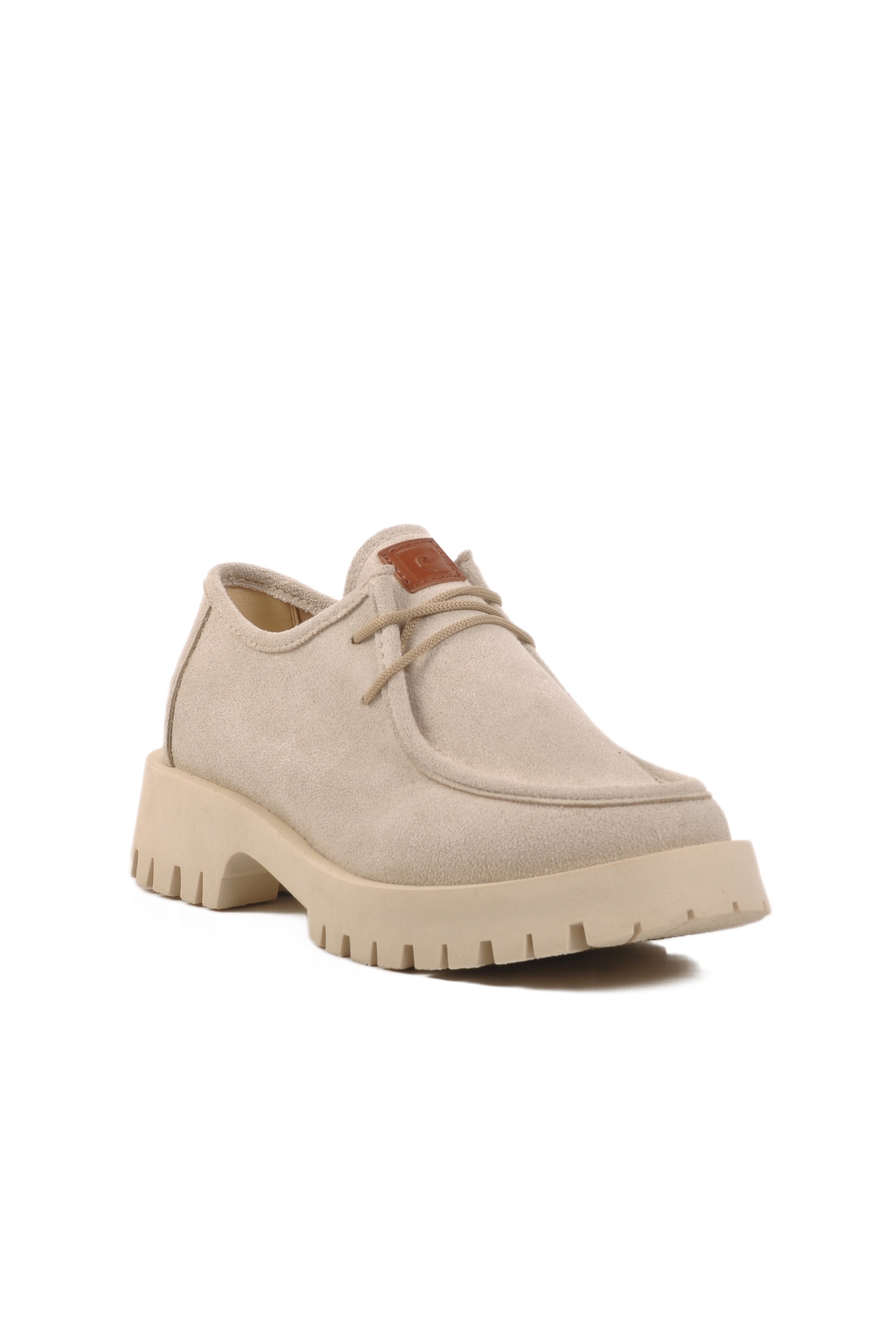 Bej Süet Kadın Casual Ayakkabı - Görsel 4
