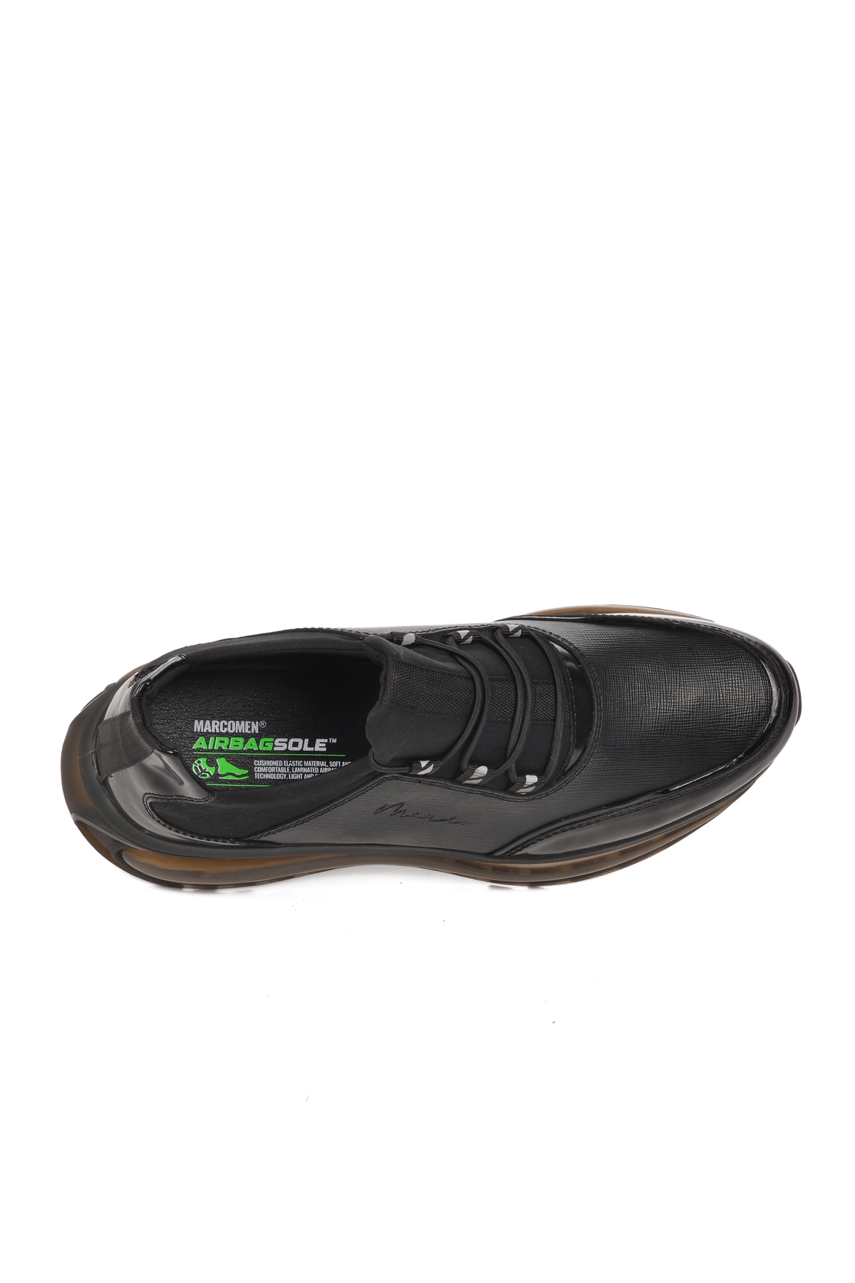 Siyah Siyah Rugan Erkek Casual Ayakkabı - Görsel 5