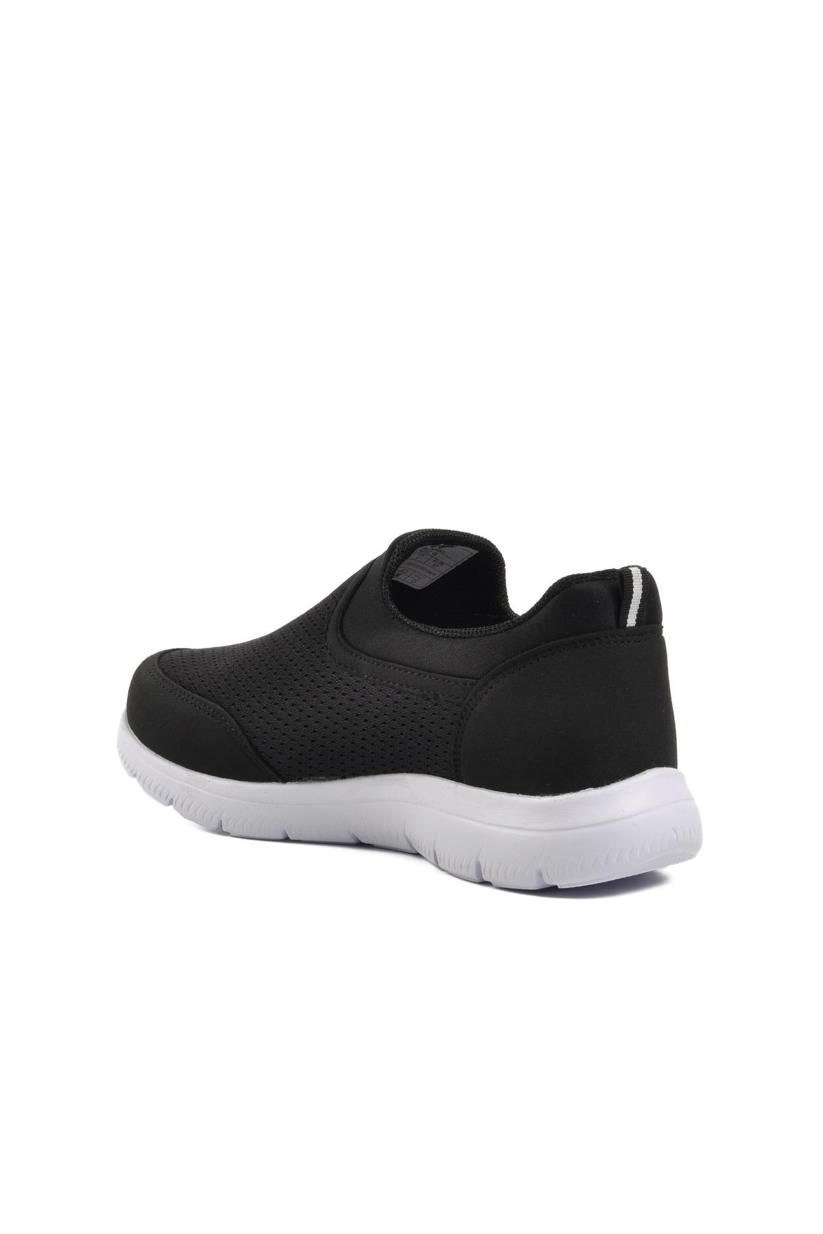 Siyah Beyaz Comfort Unisex Spor Ayakkabı - Görsel 5