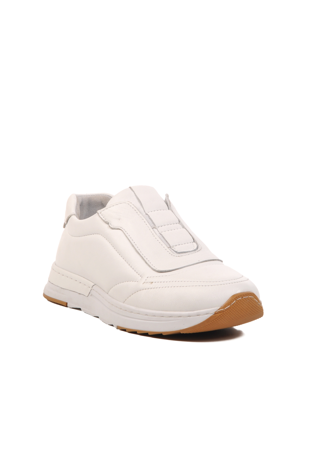 Aspor Beyaz Hakiki Deri Kadın Günlük Ayakkabı - Görsel 4